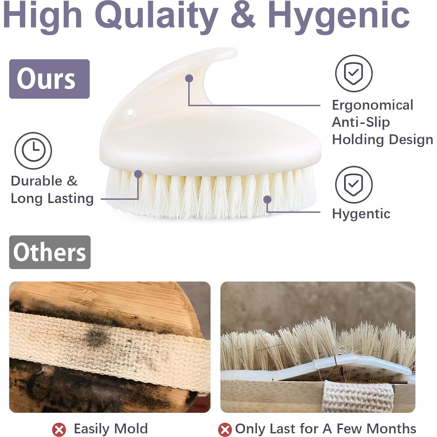 Cepillo Exfoliante Corporal Antideslizante VANZAVANZU 9.4cm