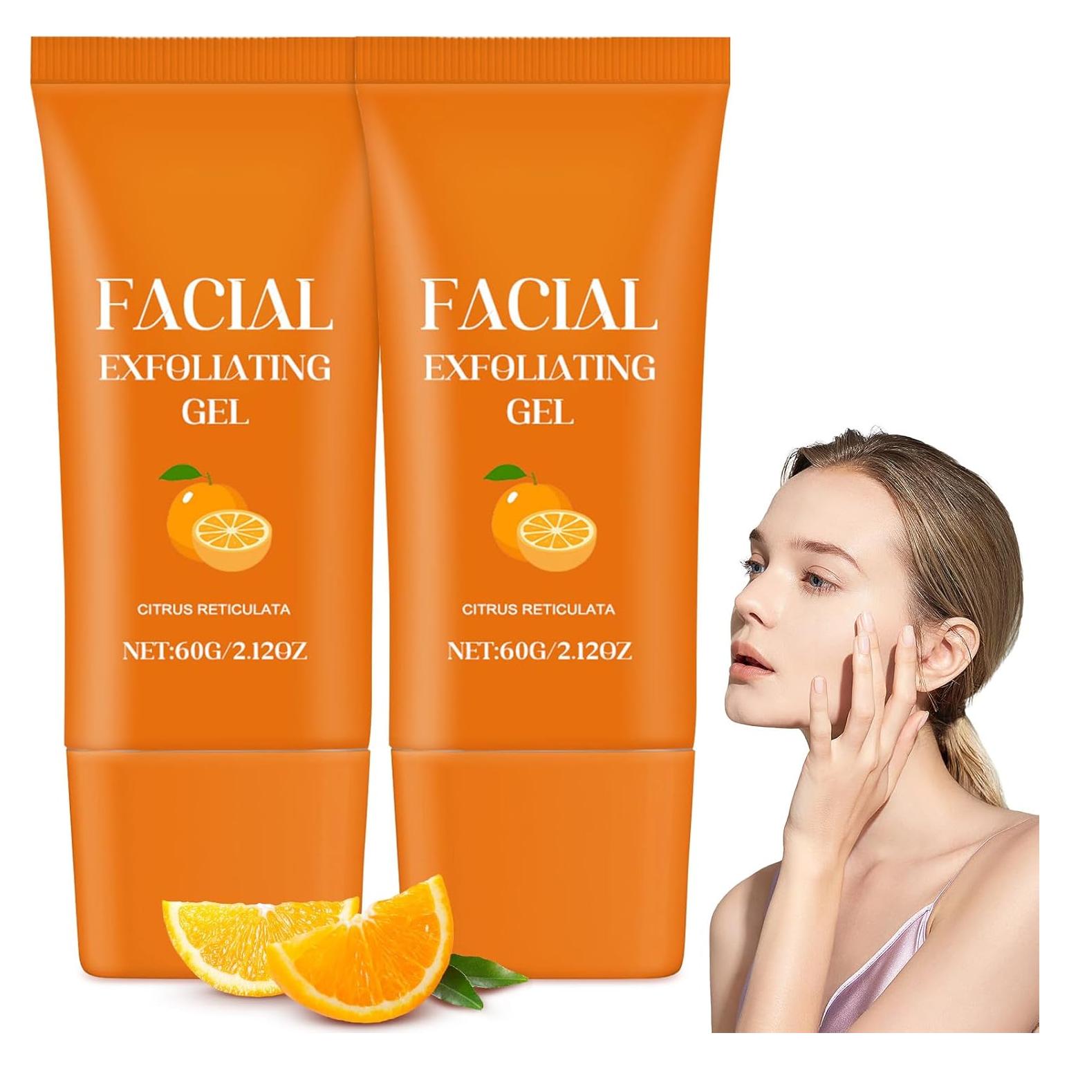 Gel Exfoliante Facial y Corporal Jwtolp 60g Naranja Hidratante