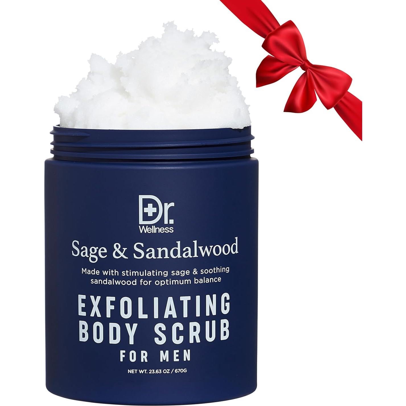 Exfoliante Corporal Dr. Wellness para Hombres 650 g - Salvia y Sándalo