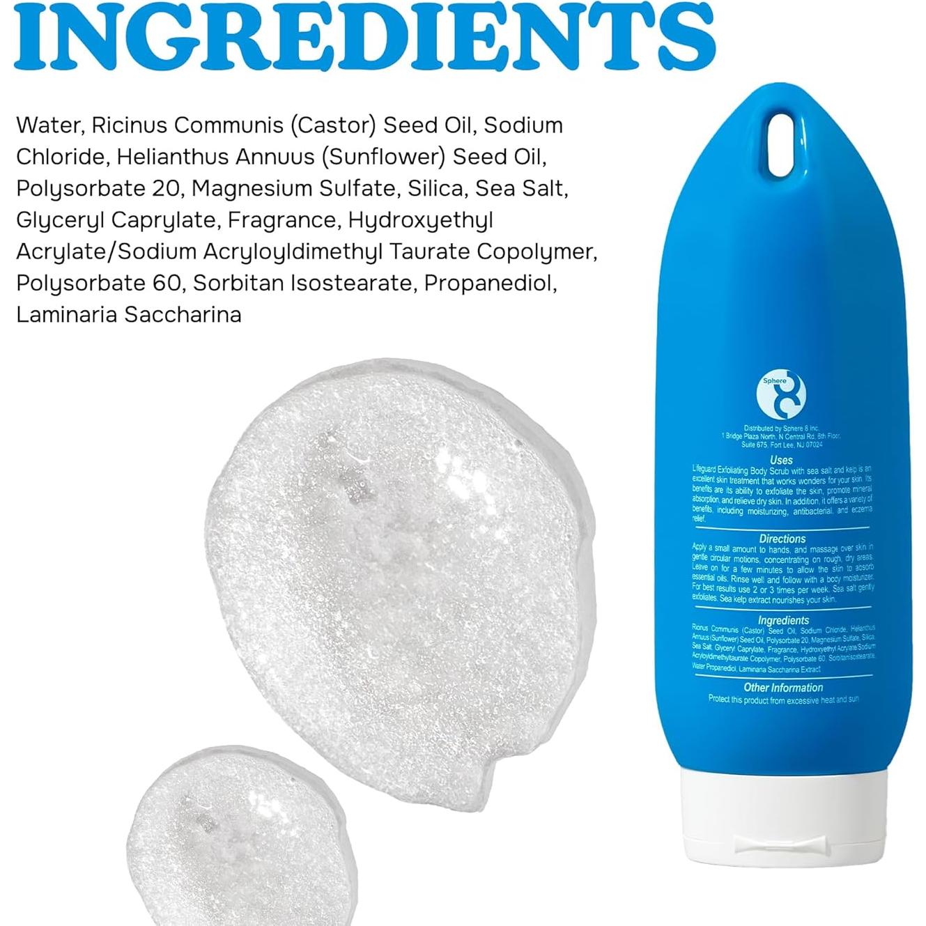 Exfoliante Corporal LIFEGUARD Sal Marina y Kelp 236.6 ml