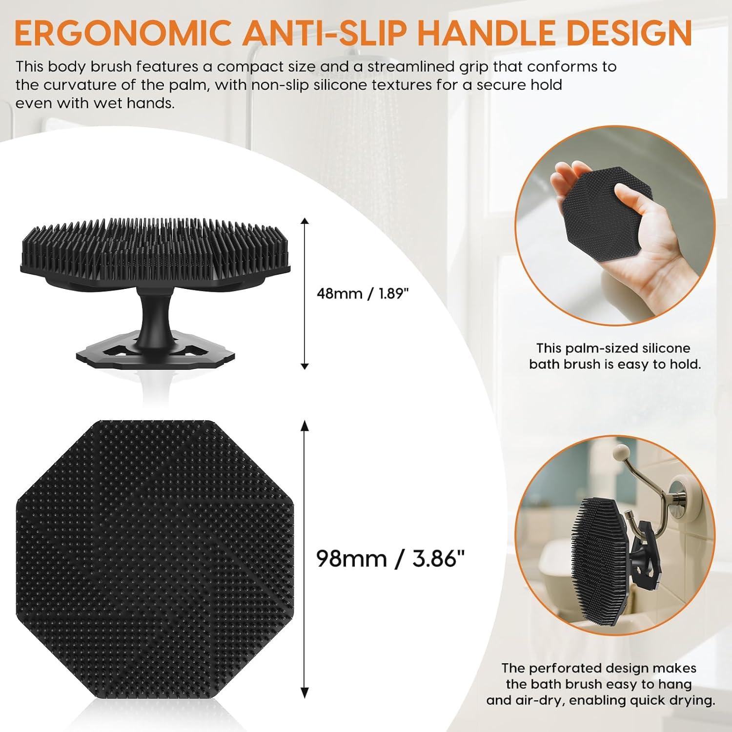 Cepillo Exfoliante de Silicona VWMYQ para Cuerpo - Antideslizante