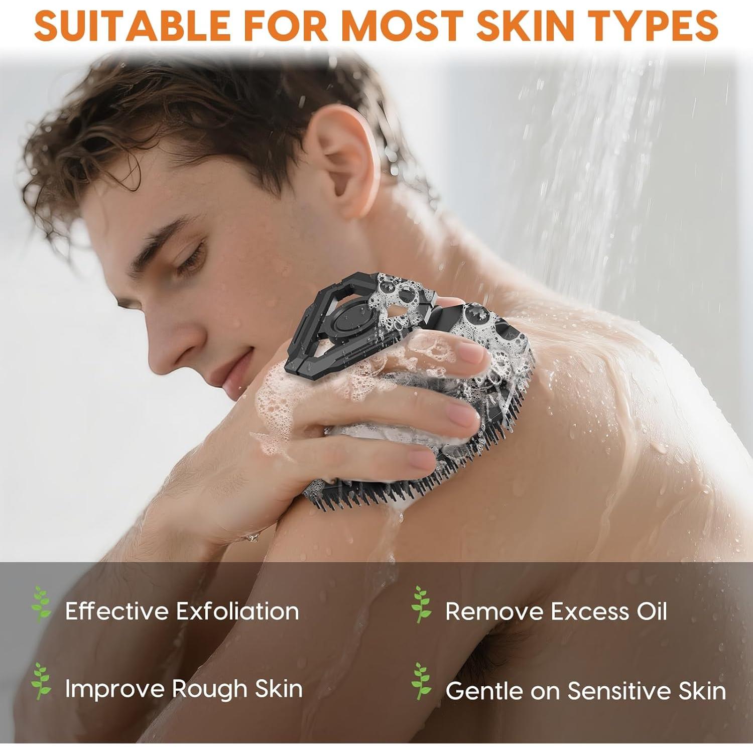 Cepillo Exfoliante de Silicona VWMYQ para Cuerpo - Antideslizante