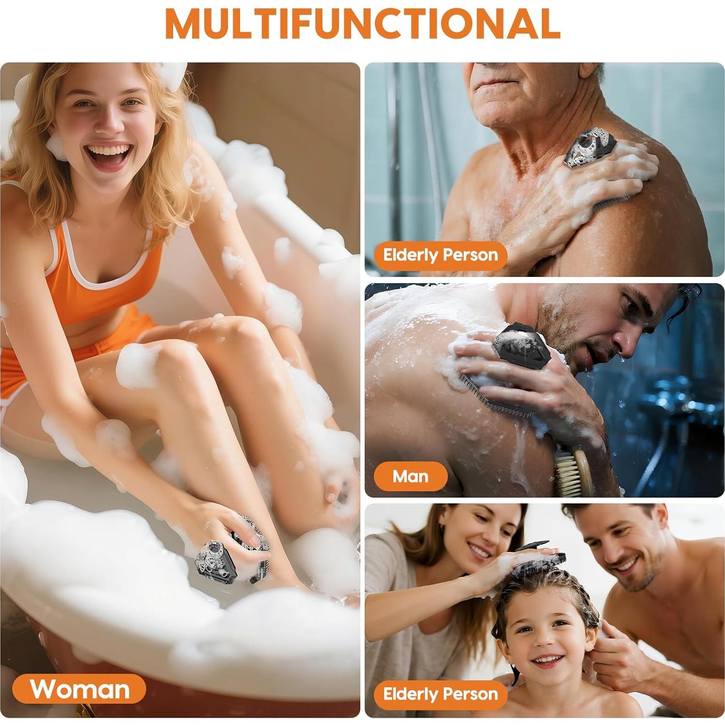 Cepillo Exfoliante de Silicona VWMYQ para Cuerpo - Antideslizante