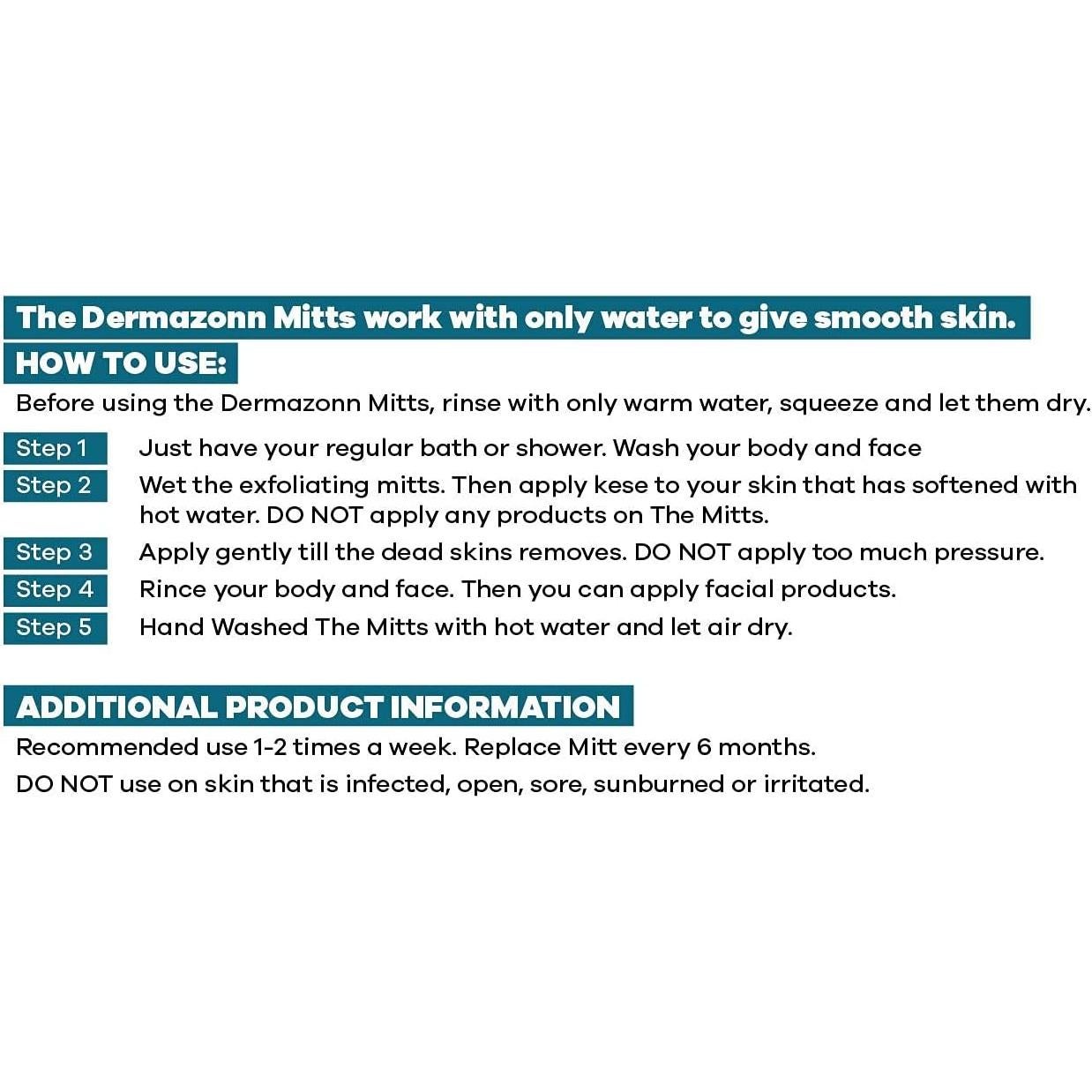 Mitón Exfoliante Profundo Dermazonn - 100% Seda de Flosh