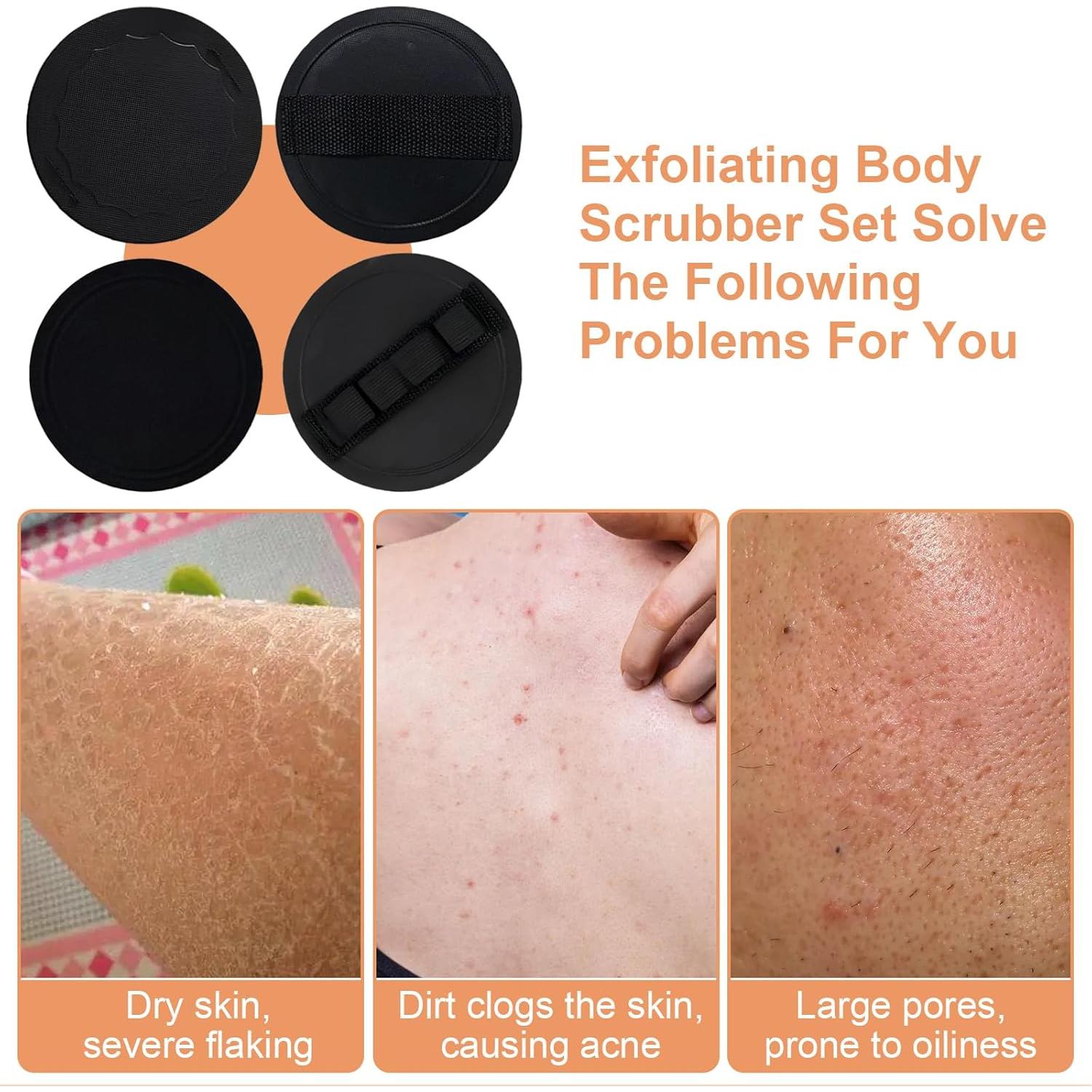 Juego de 4 Exfoliantes de Ducha Genérico - Suave y Ecológico