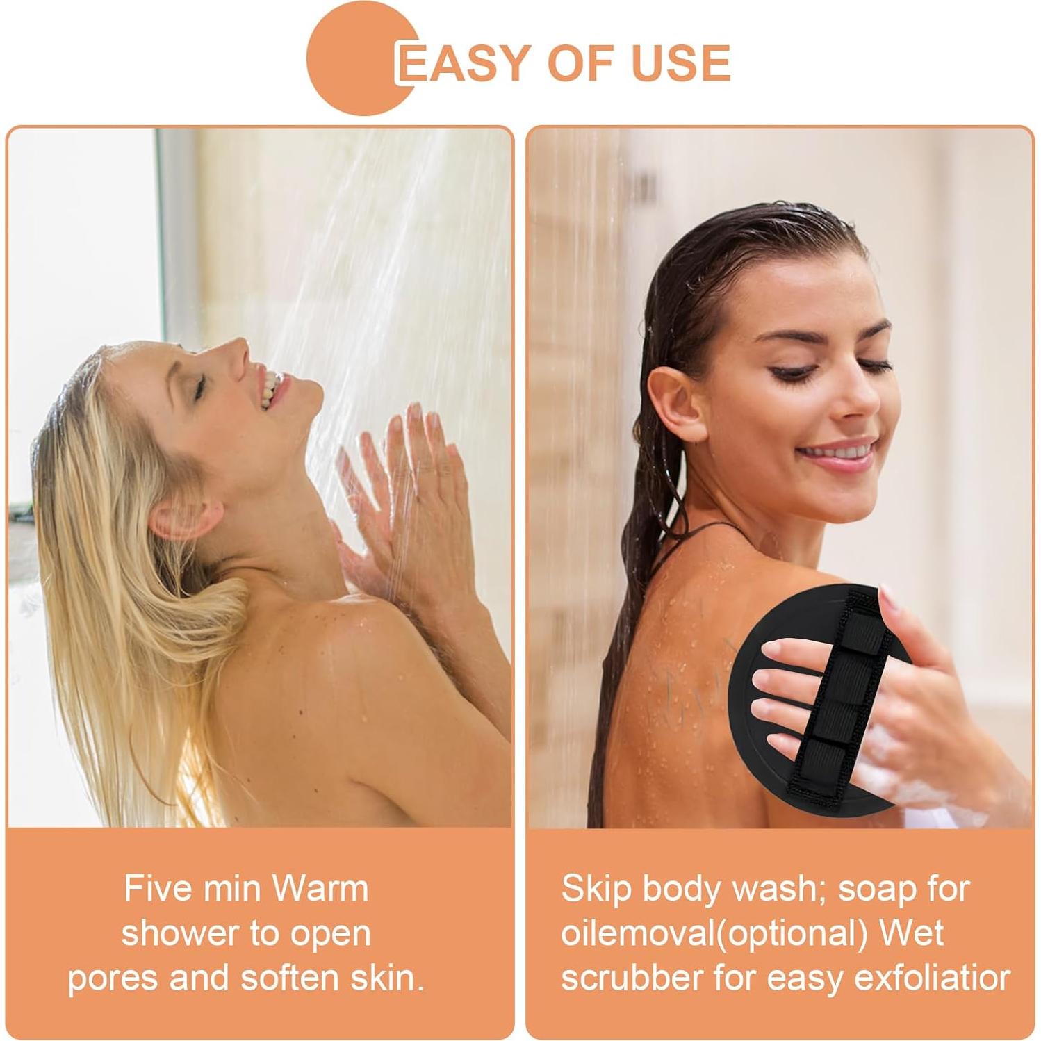 Juego de 4 Exfoliantes de Ducha Genérico - Suave y Ecológico