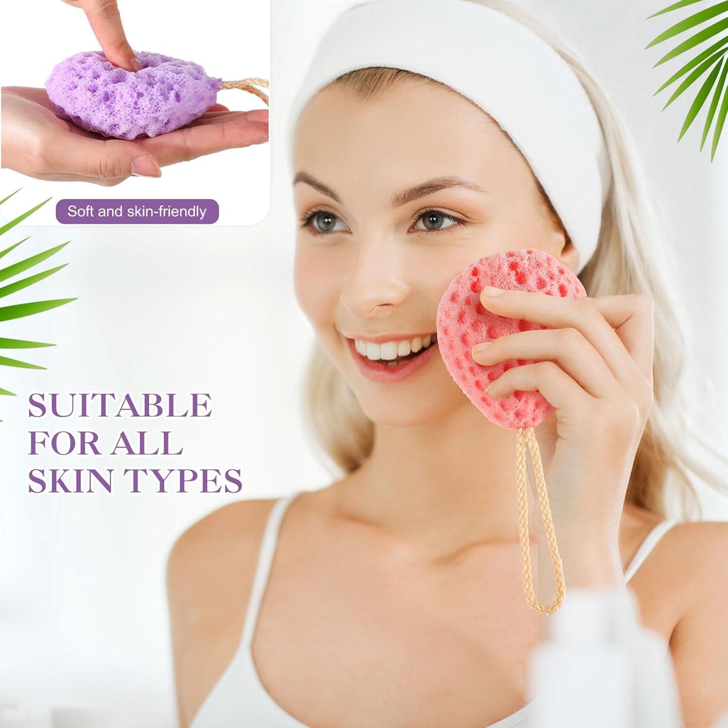 36 Esponjas de Baño Exfoliantes Loofah Multicolor FoldTier