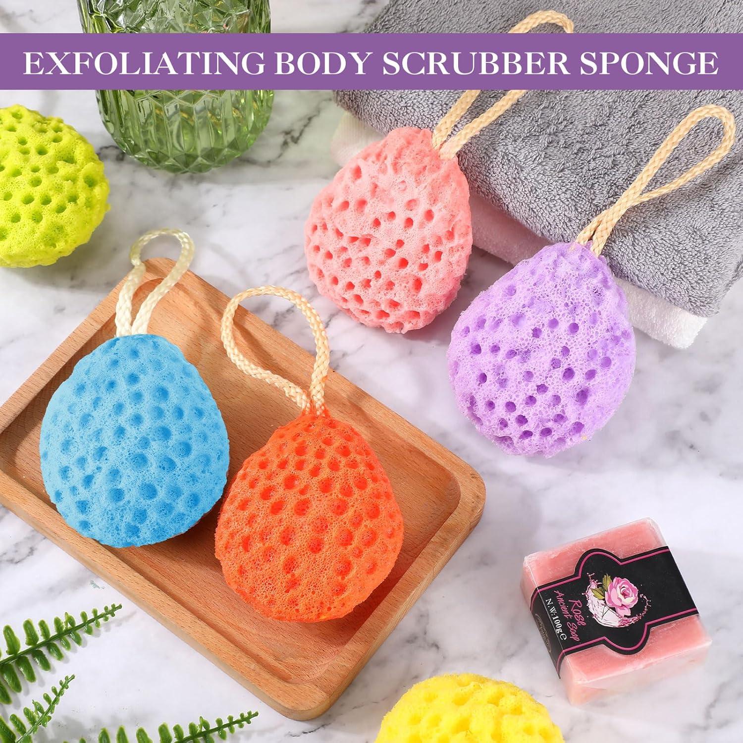 36 Esponjas de Baño Exfoliantes Loofah Multicolor FoldTier