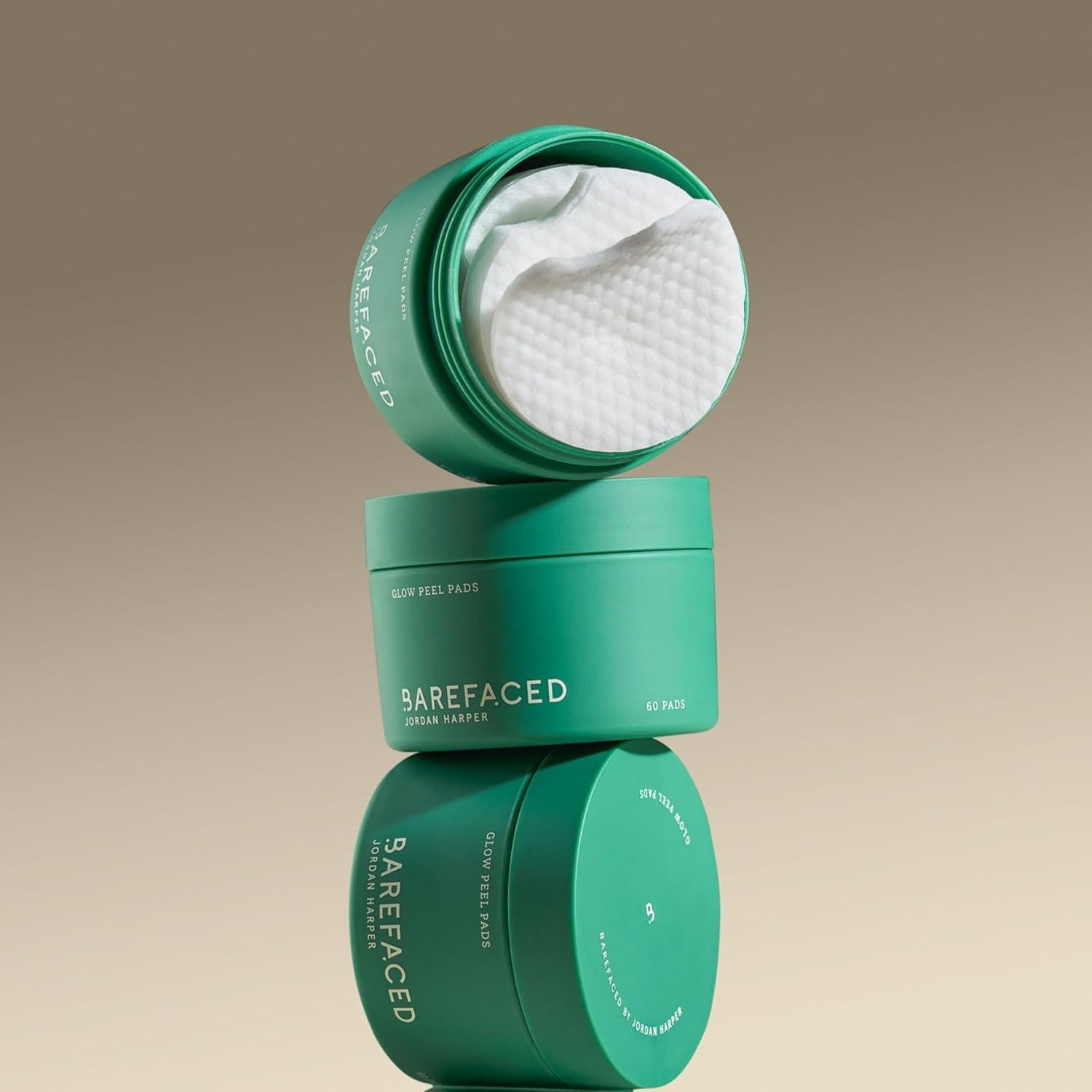 Discos Exfoliantes Barefaced Glow 60 Unidades - 15% Ácido Glicólico