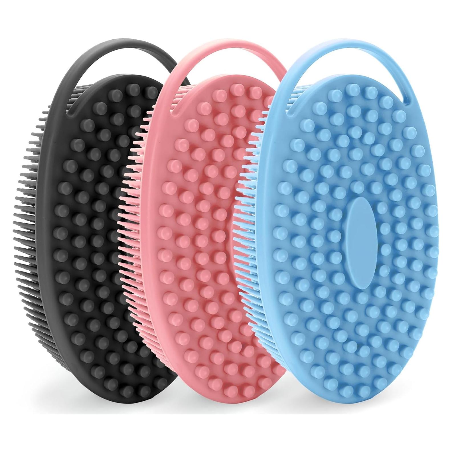 Cepillo de Cuerpo de Silicona iDTogAoE 3PCS Exfoliante y Masaje