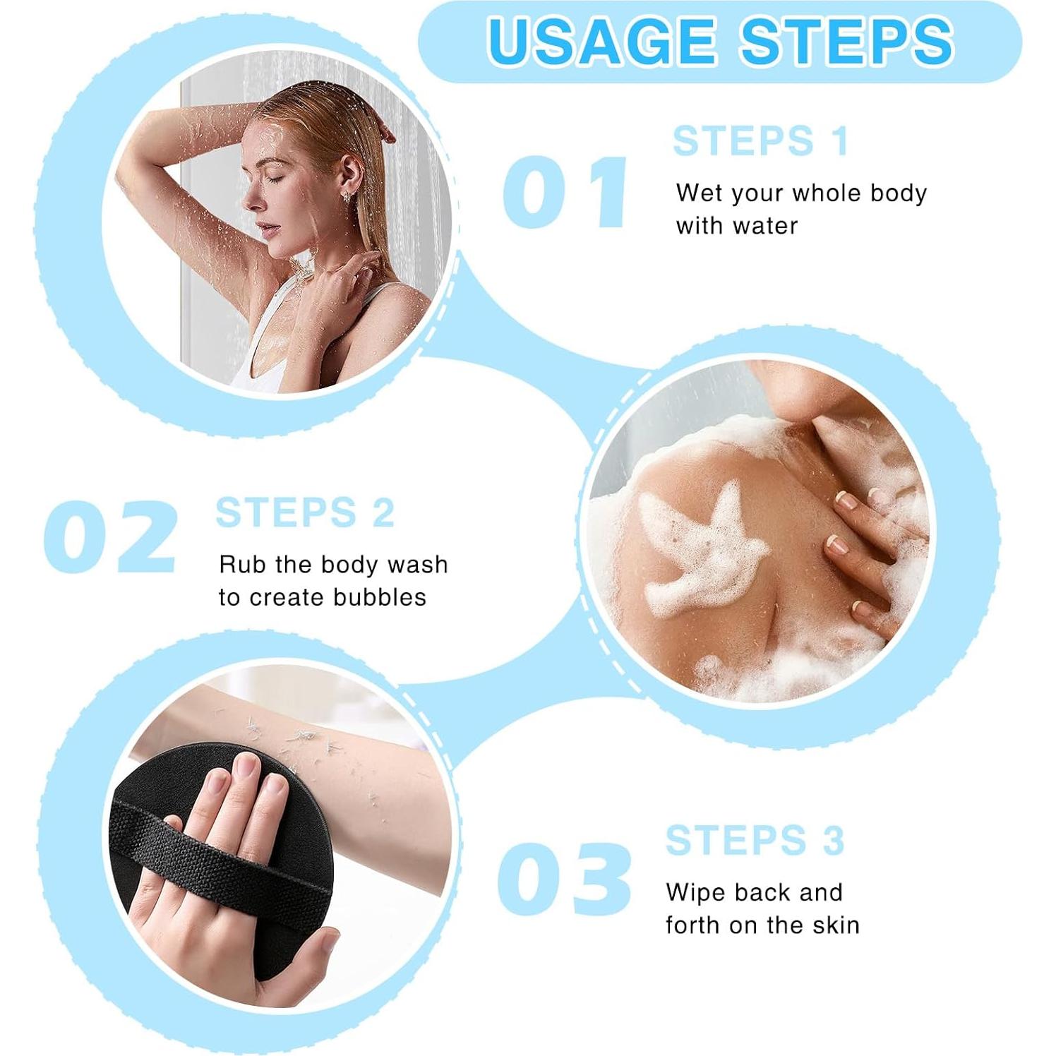 Herramienta de Ducha LOGJAM 4 Cuentas Exfoliante Silicona