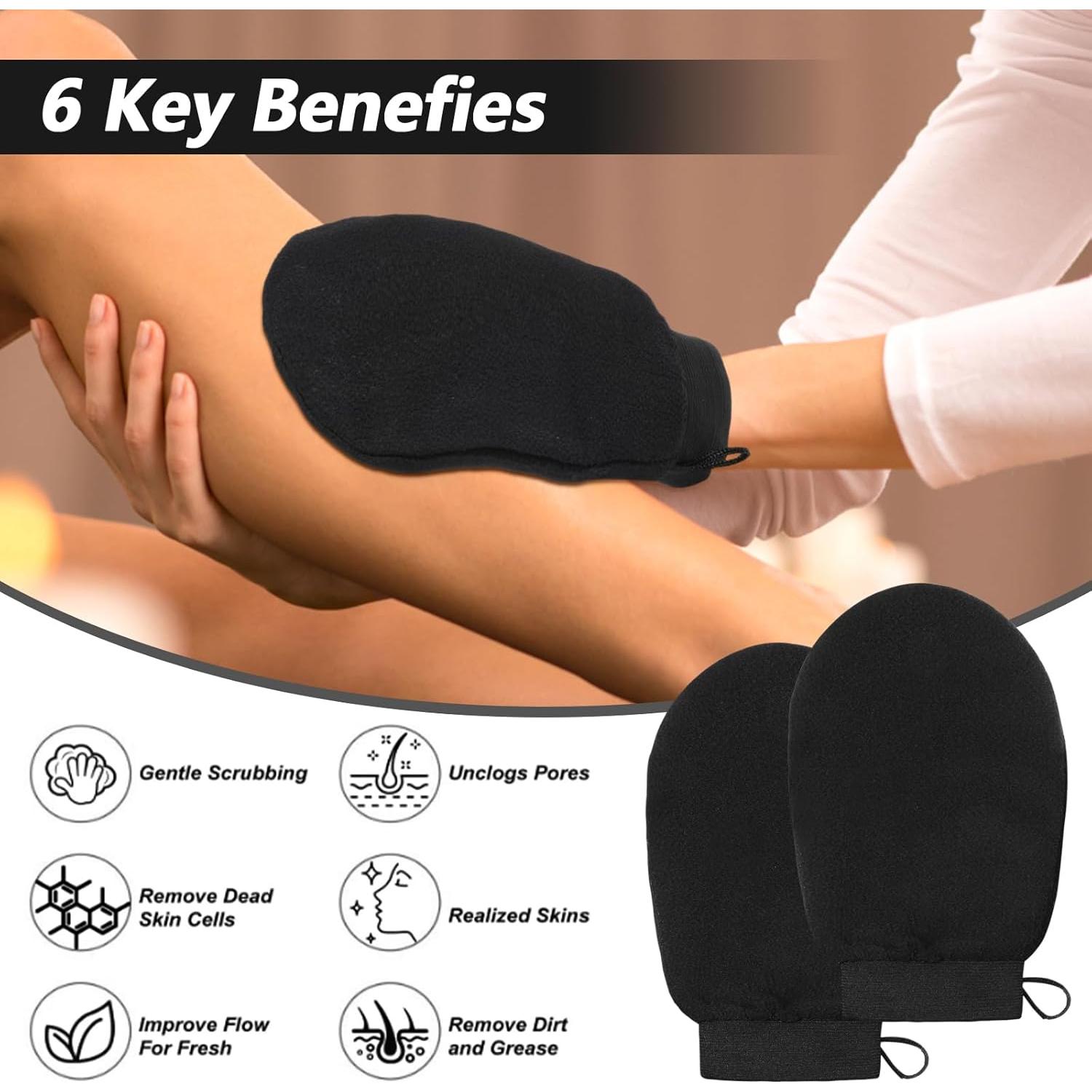 Guantes Exfoliantes Coreanos Thinp 2PCS para Piel Suave