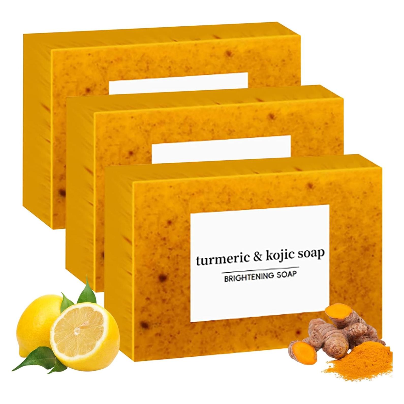 Jabón Natural de Limón y Cúrcuma Kojic Halpilt 180g