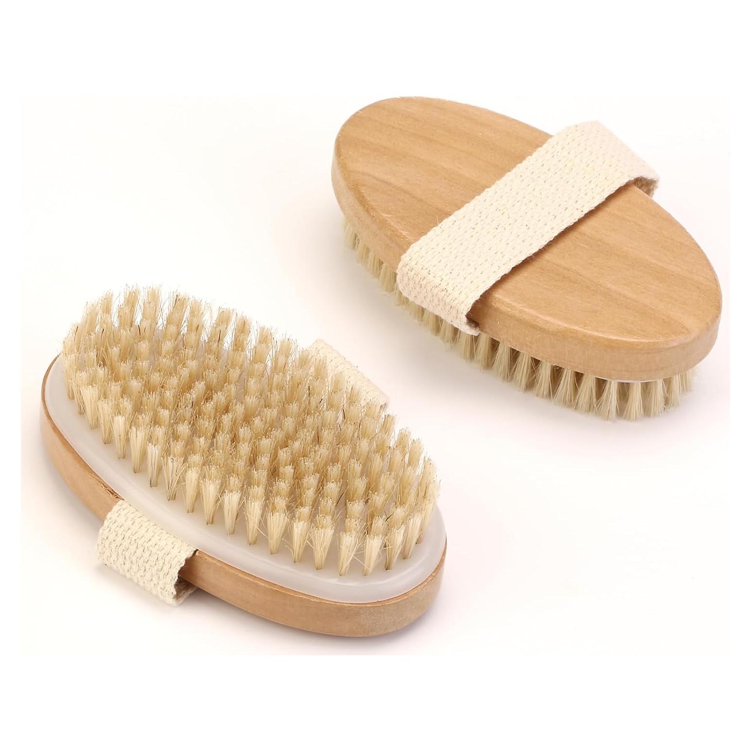 2 Piezas Cepillo Exfoliante Natural Rnodoilkfly 12.7x10.2cm