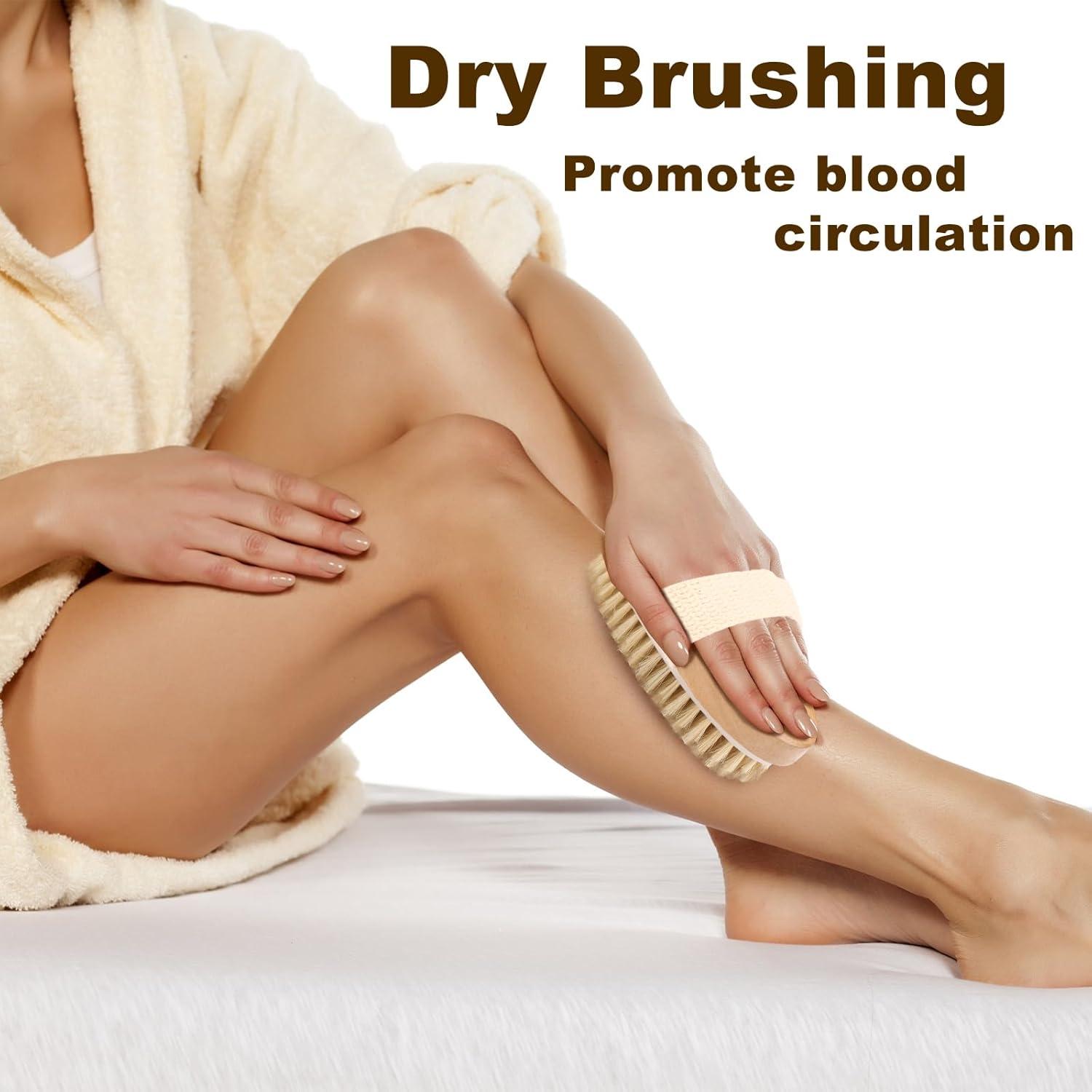 2 Piezas Cepillo Exfoliante Natural Rnodoilkfly 12.7x10.2cm