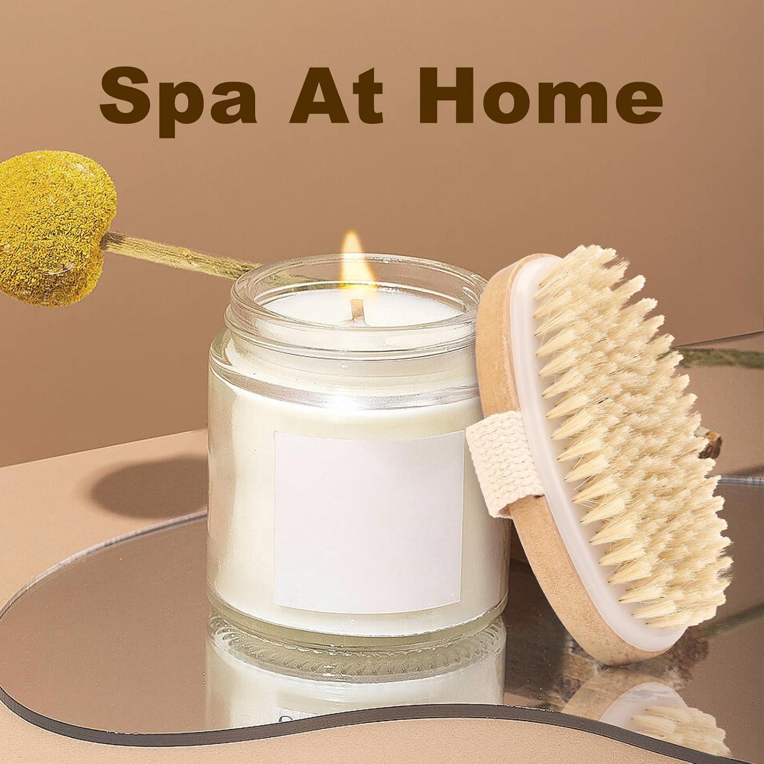 2 Piezas Cepillo Exfoliante Natural Rnodoilkfly 12.7x10.2cm