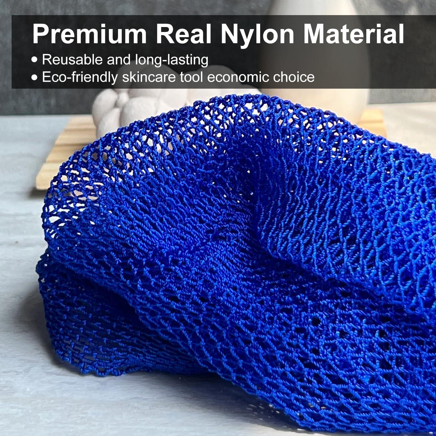 Esponja de Red Africana THURLADY Exfoliante Corporal 63.5cm Púrpura