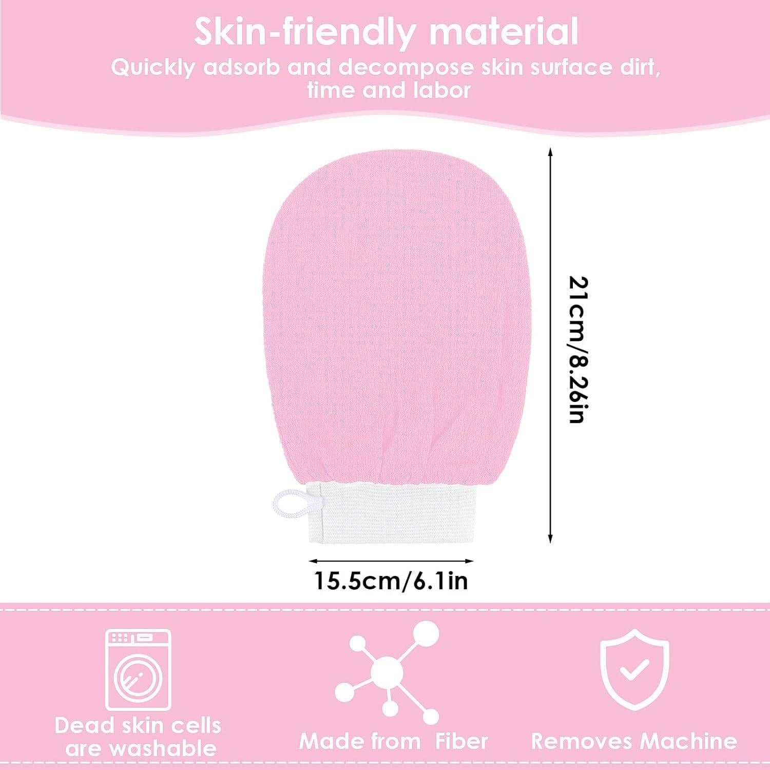 Guante Exfoliante Corporal WY LIGHTING Rosa 20x15 cm