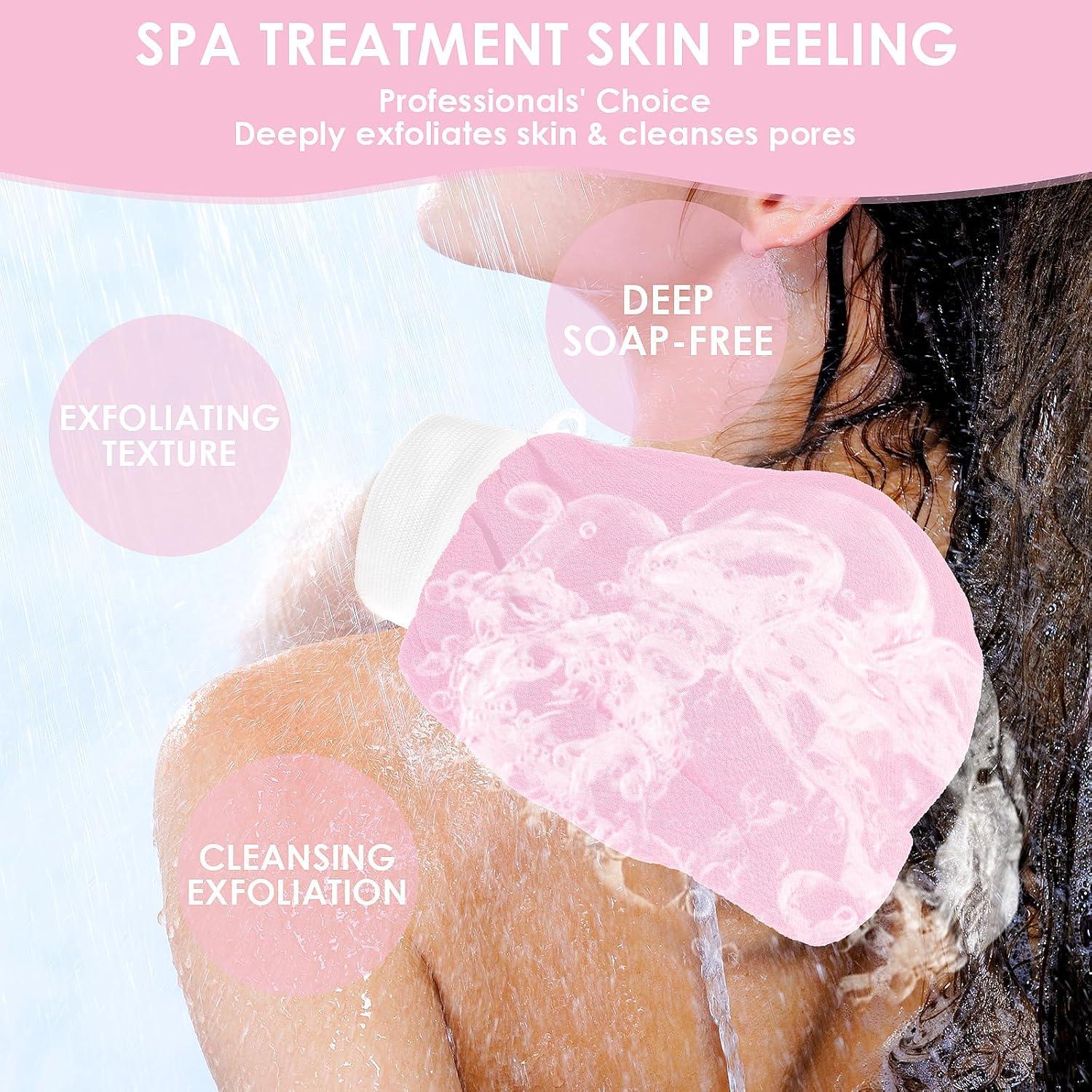 Guante Exfoliante Corporal WY LIGHTING Rosa 20x15 cm