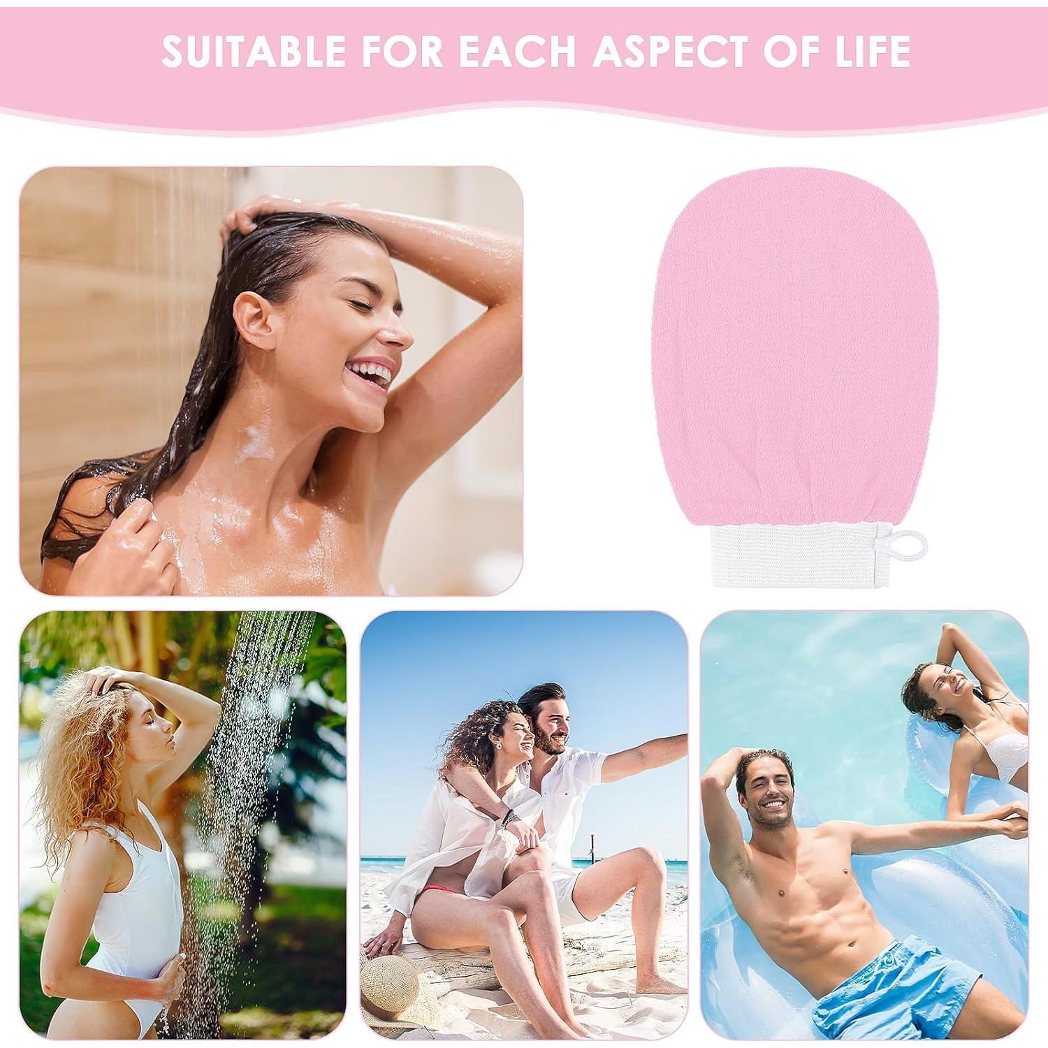 Guante Exfoliante Corporal WY LIGHTING Rosa 20x15 cm