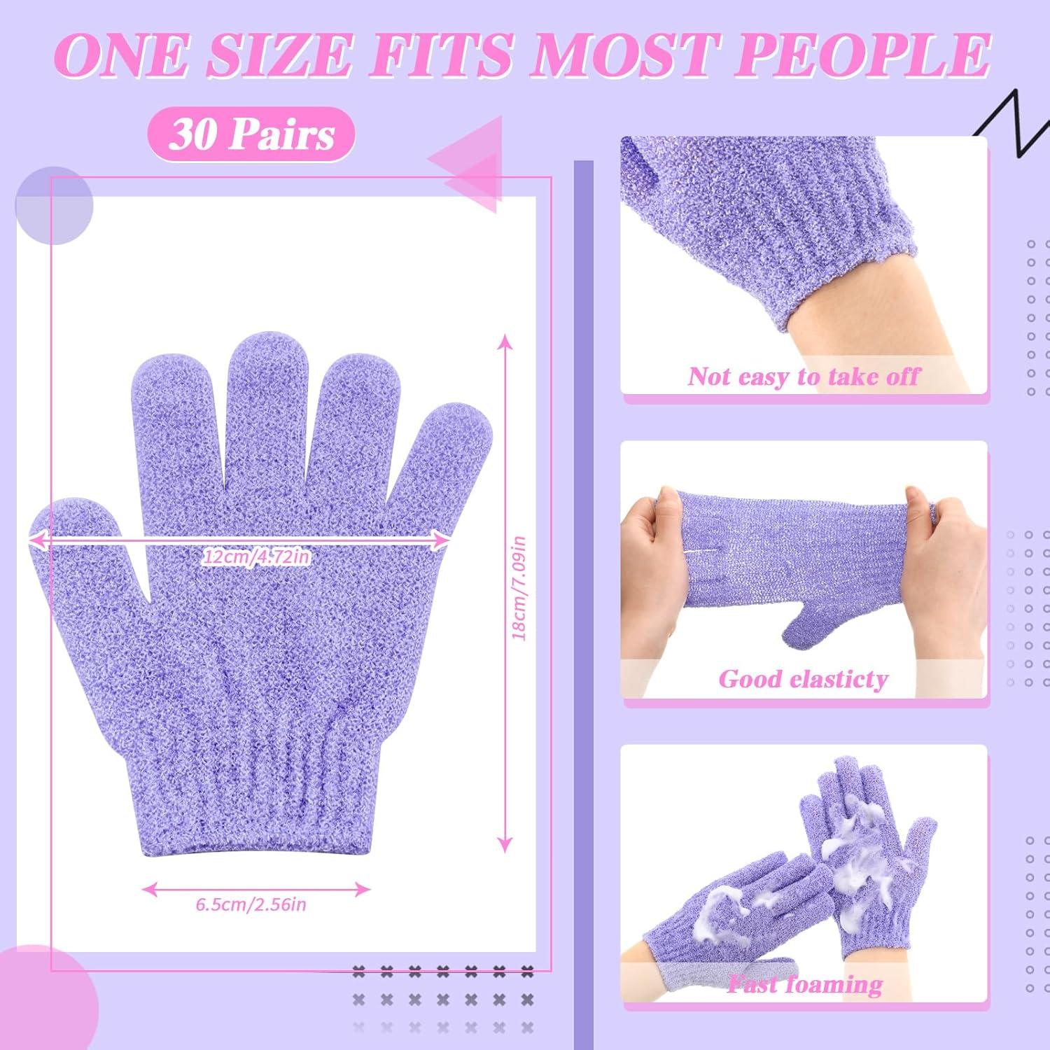 Guantes Exfoliantes Ramede 30 Pares Nylon Colorido Ducha