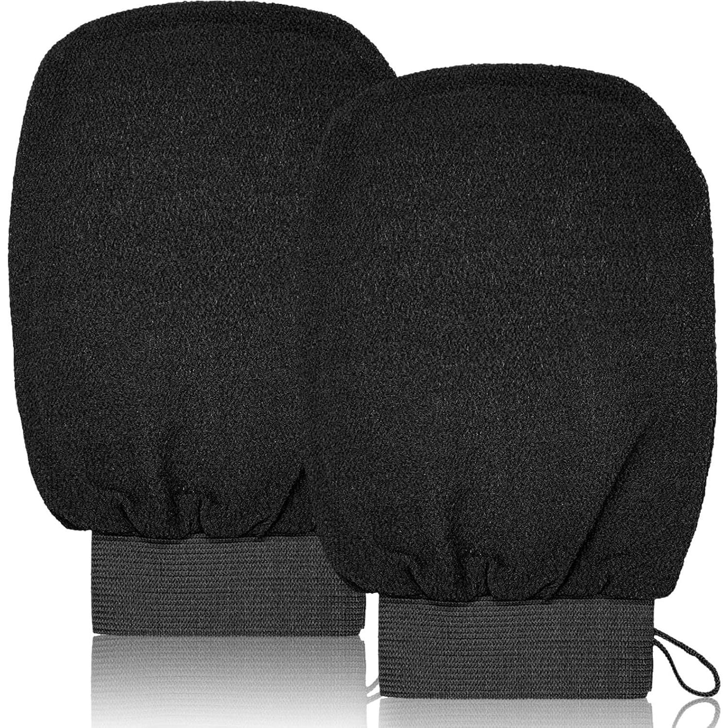 Paquete de 2 Guantes Exfoliantes WOBEVB 100% Viscosa 22x15cm