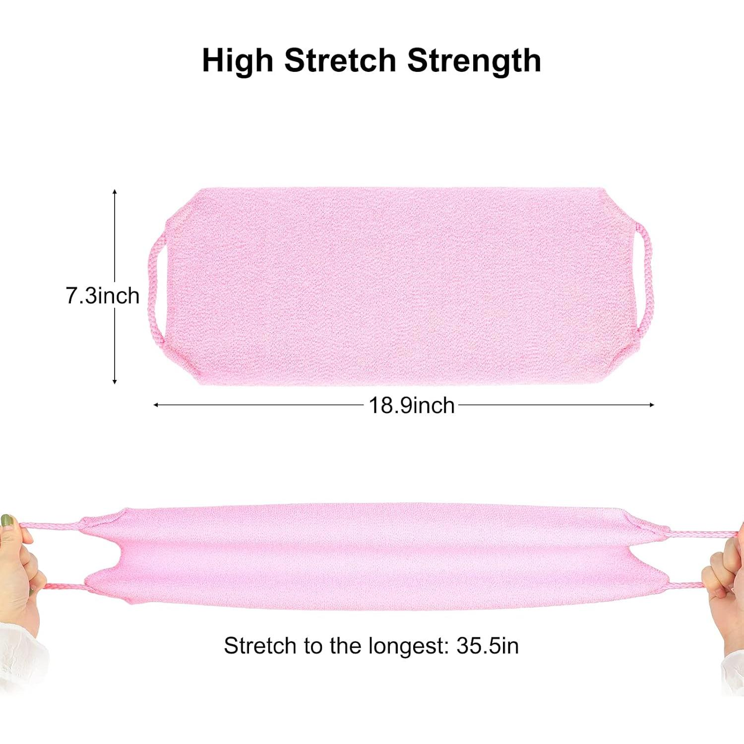 Esfregador de Espalda WOVTE 2 Paquetes Nylon Exfoliante