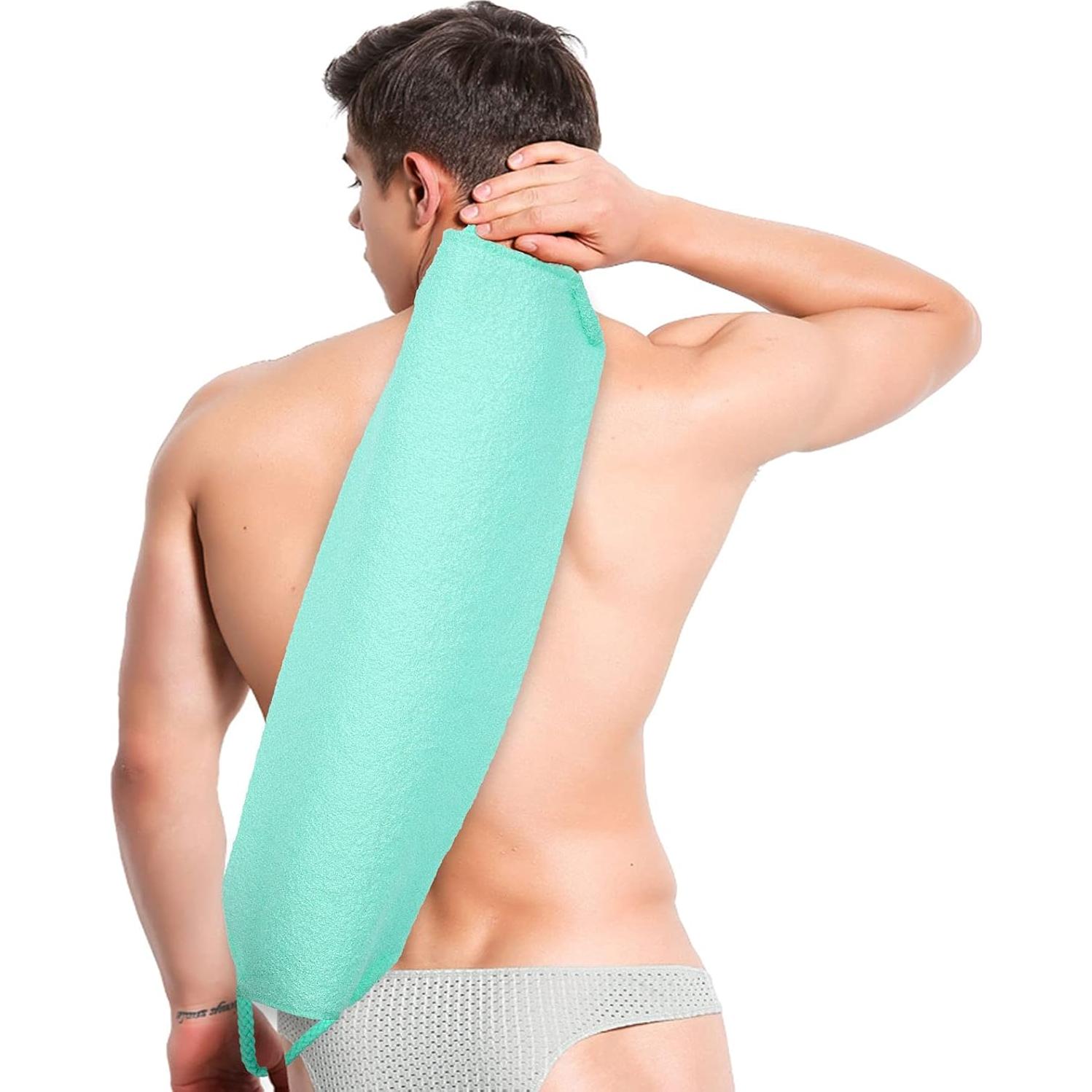 Esfregador de Espalda WOVTE 2 Paquetes Nylon Exfoliante