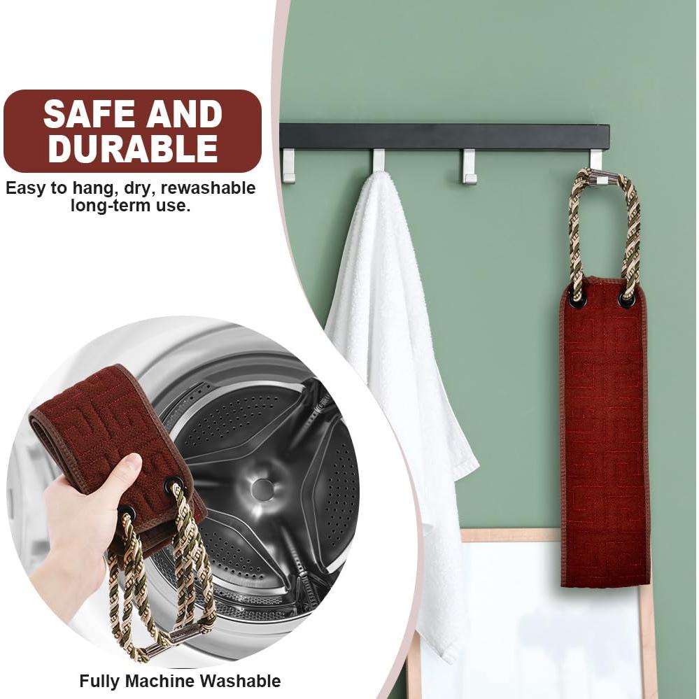 Toalla Exfoliante para Espalda URAQT 94 cm Doble Cara Marrón