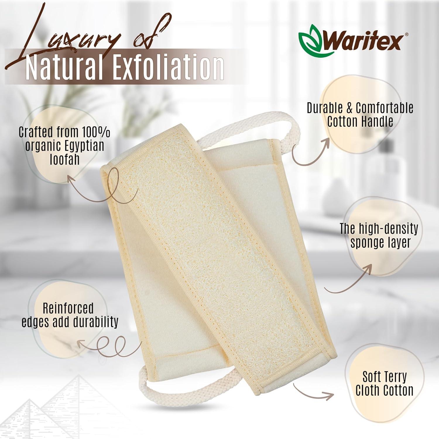 Esponja Exfoliante de Loofah Egipcio Waritex - 86.8 cm