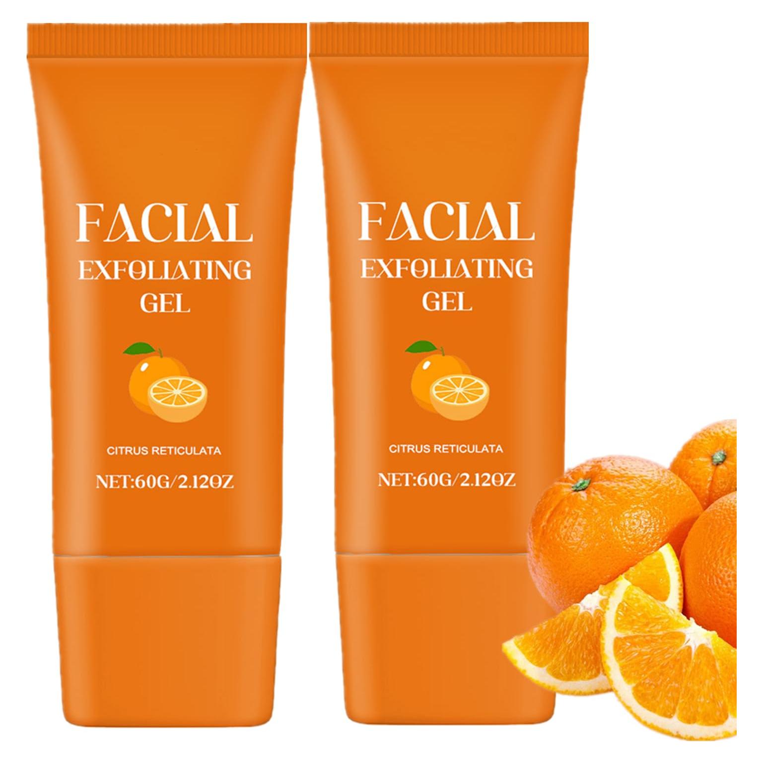 Gel Exfoliante Facial YG LianKai 2Pcs 60g Hidratante Naranja