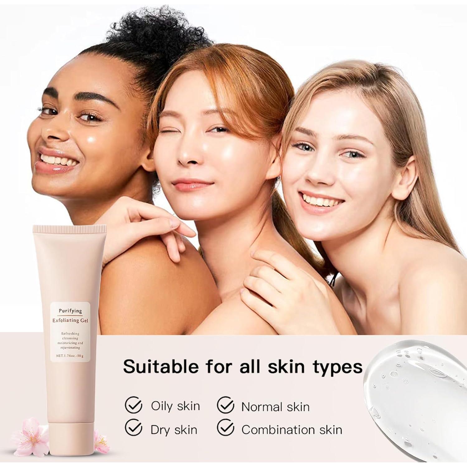 Gel Exfoliante Facial ISHERBIN-QJZ 52 ml Hidratante Suave