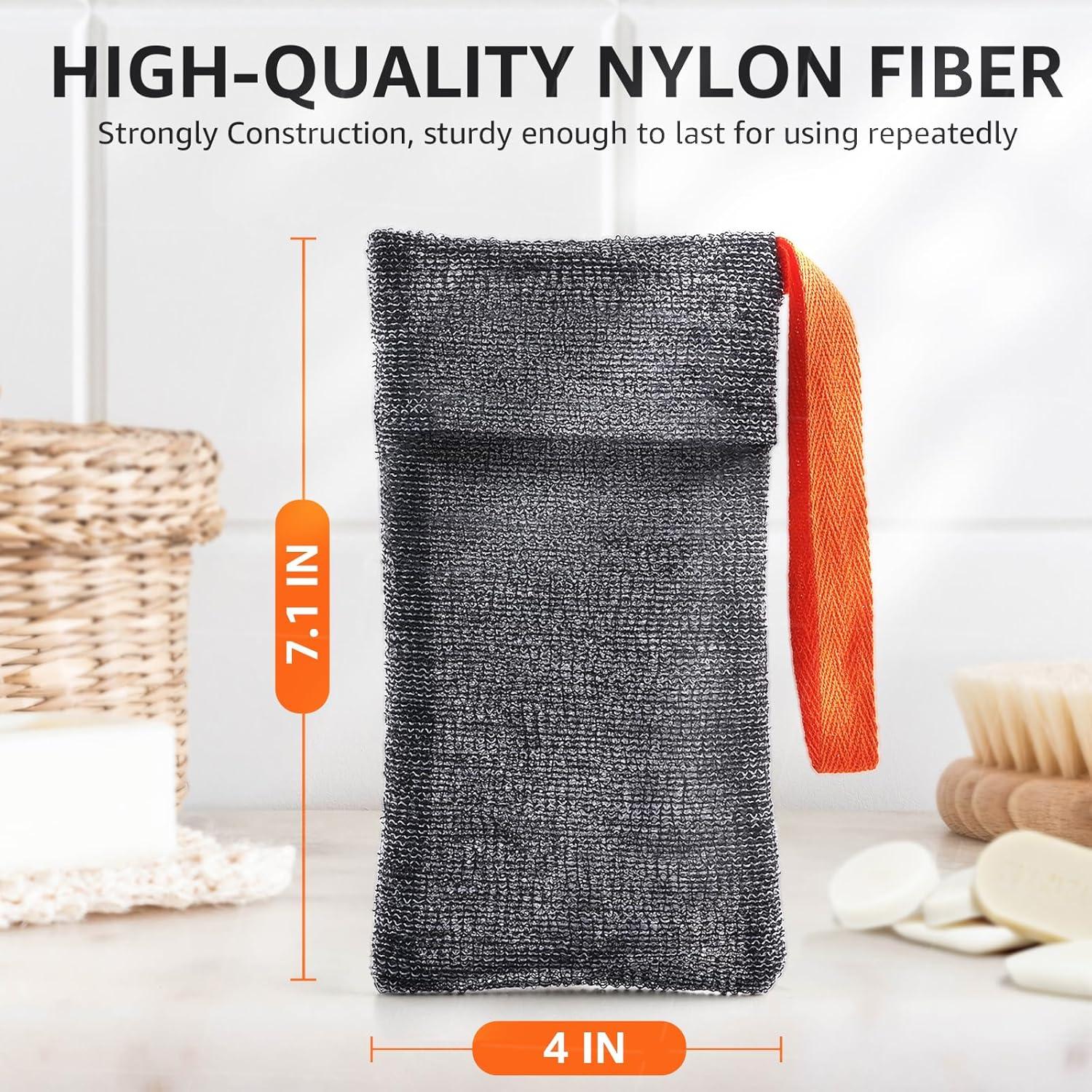 Bolsas de Jabón Exfoliantes Xeiophoy 2 Piezas 18x10 cm