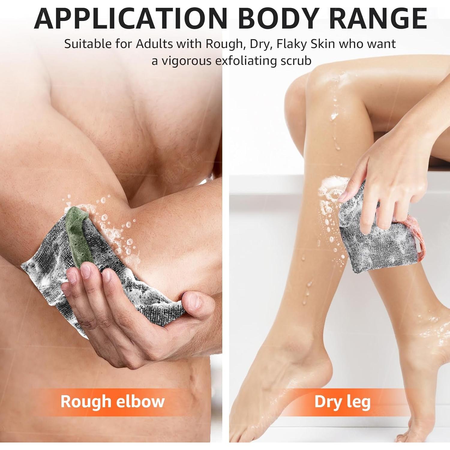 Bolsas de Jabón Exfoliantes Xeiophoy 2 Piezas 18x10 cm