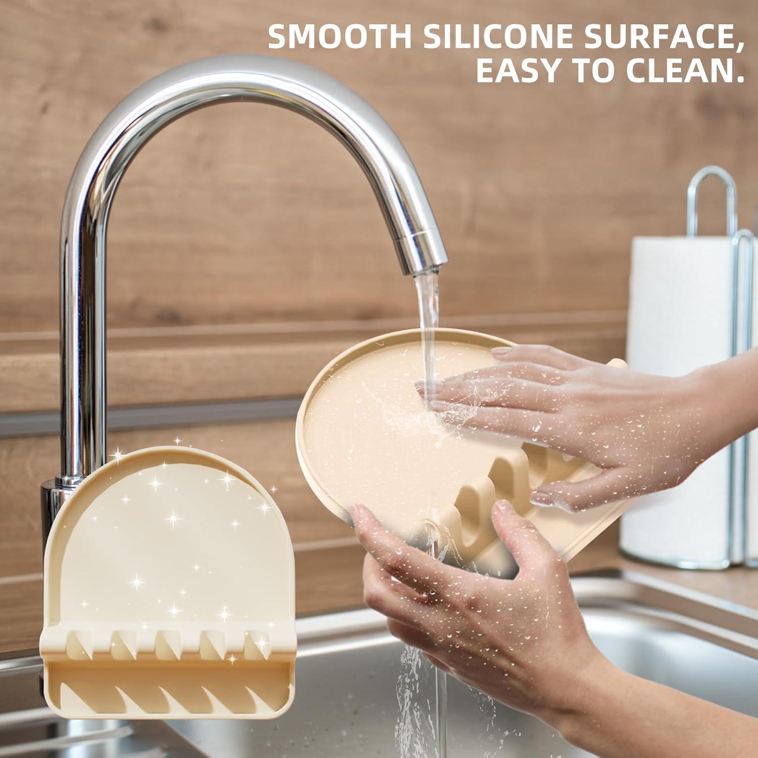 Soporte para Utensilios de Cocina Yootado Beige Antigoteo