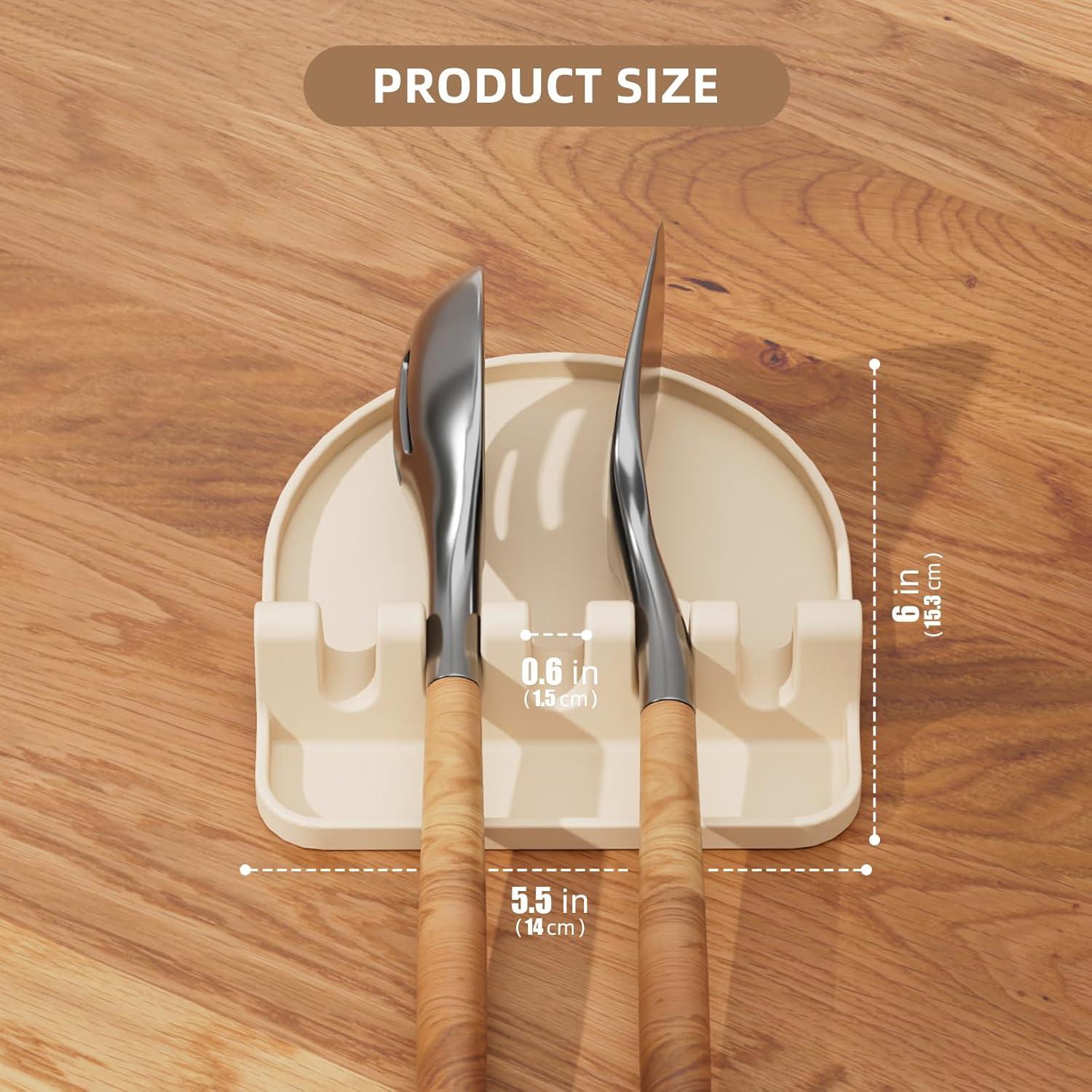 Soporte para Utensilios de Cocina Yootado Beige Antigoteo