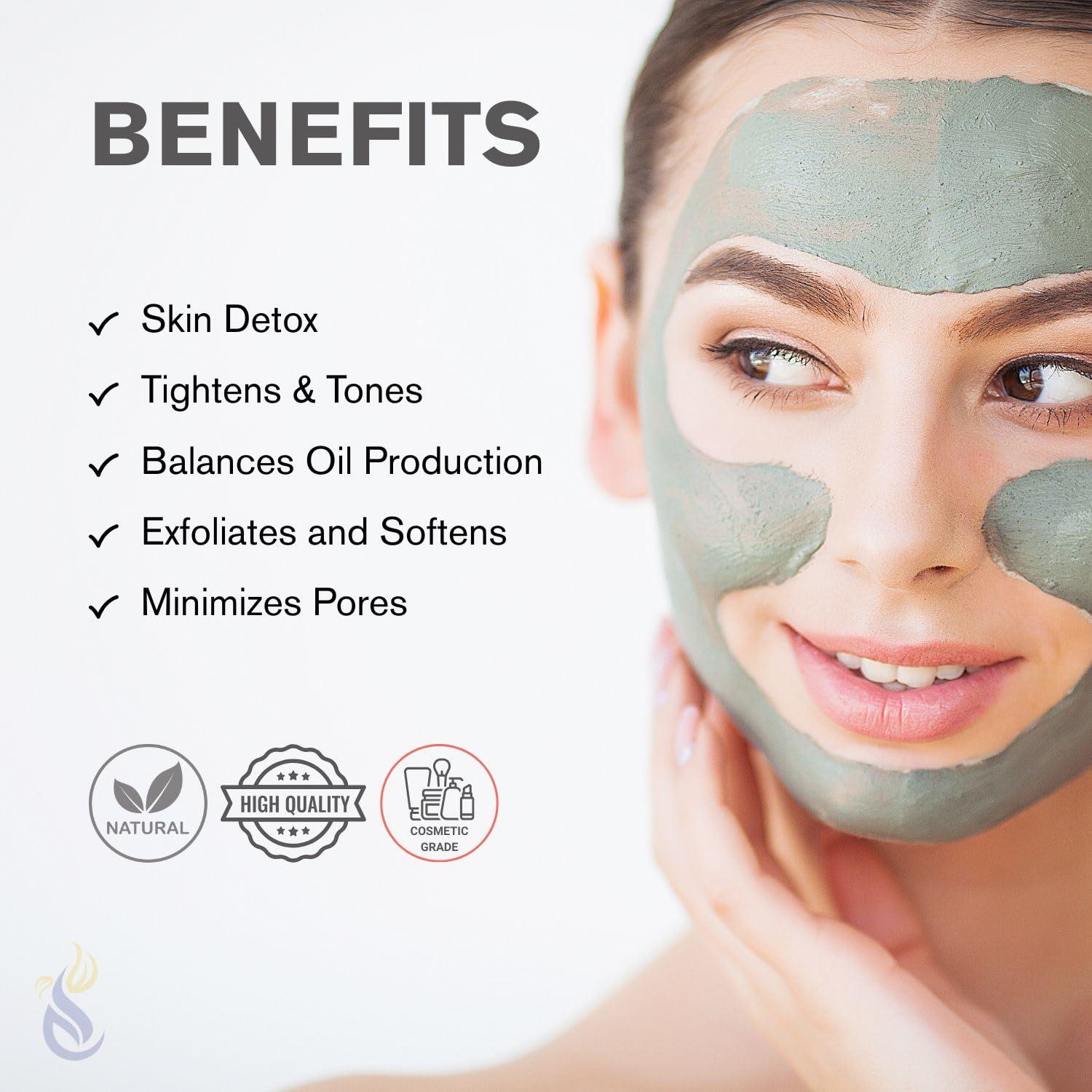 Polvo de Arcilla Bentonita ClearLee 450g - Grado Cosmético Puro