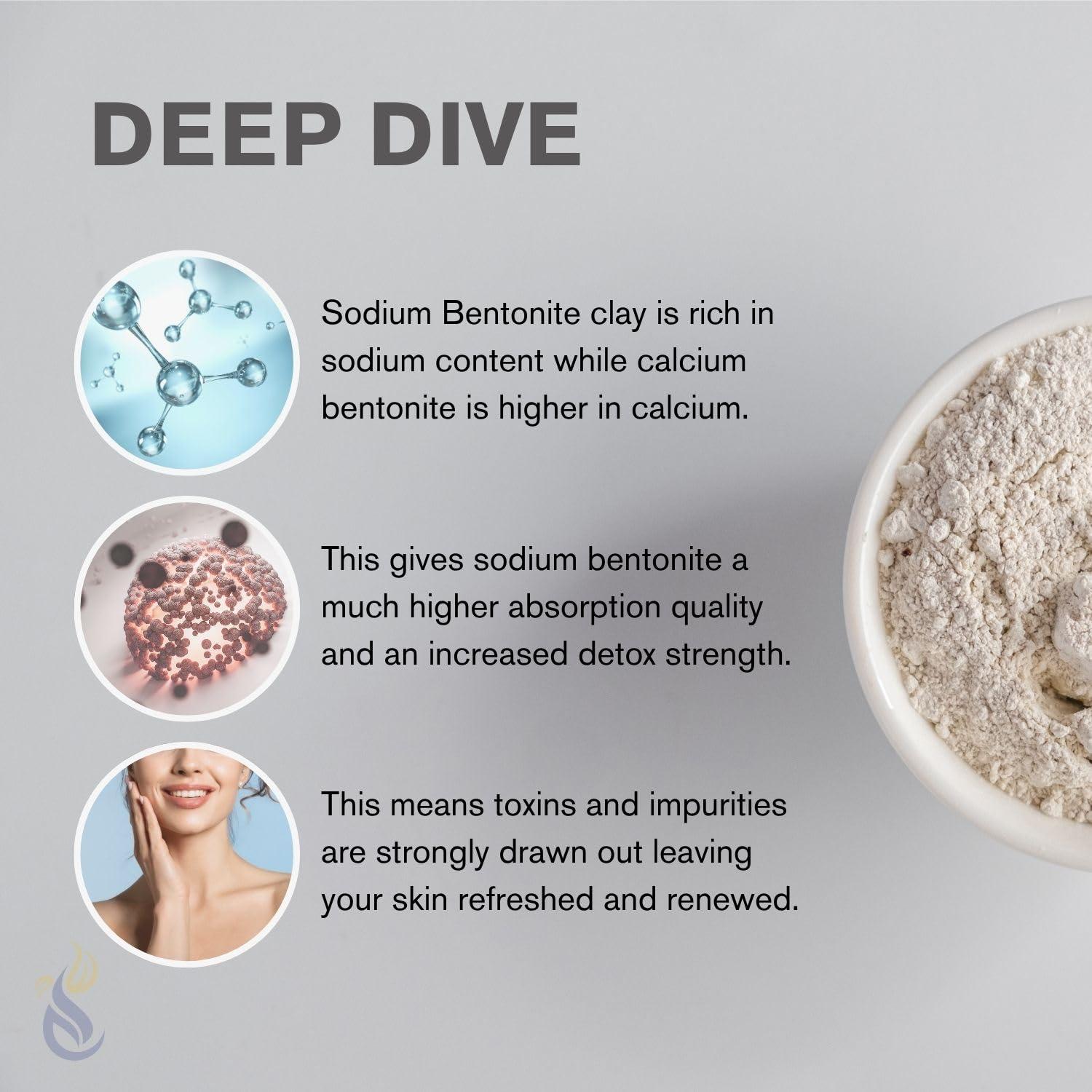 Polvo de Arcilla Bentonita ClearLee 450g - Grado Cosmético Puro