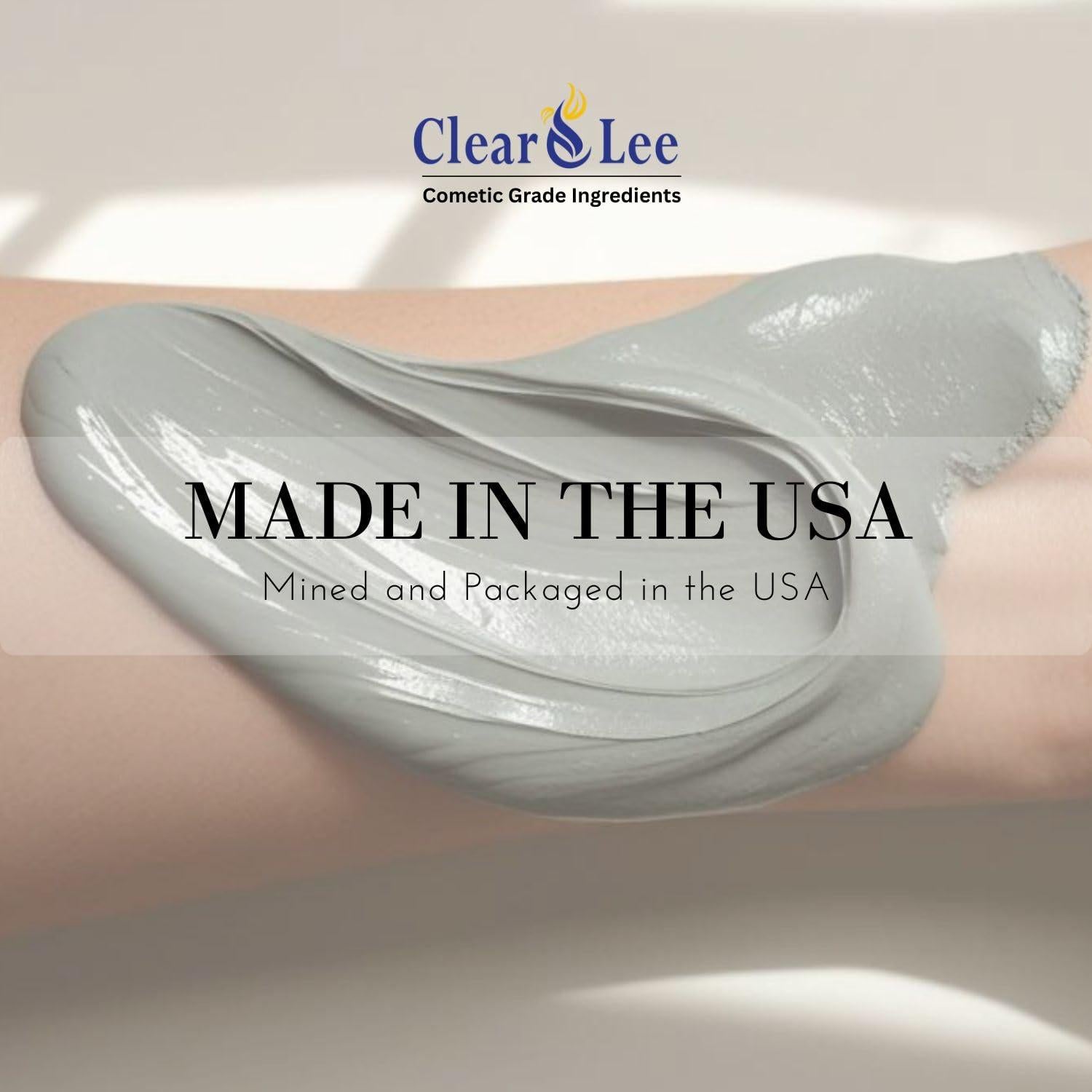 Polvo de Arcilla Bentonita ClearLee 450g - Grado Cosmético Puro