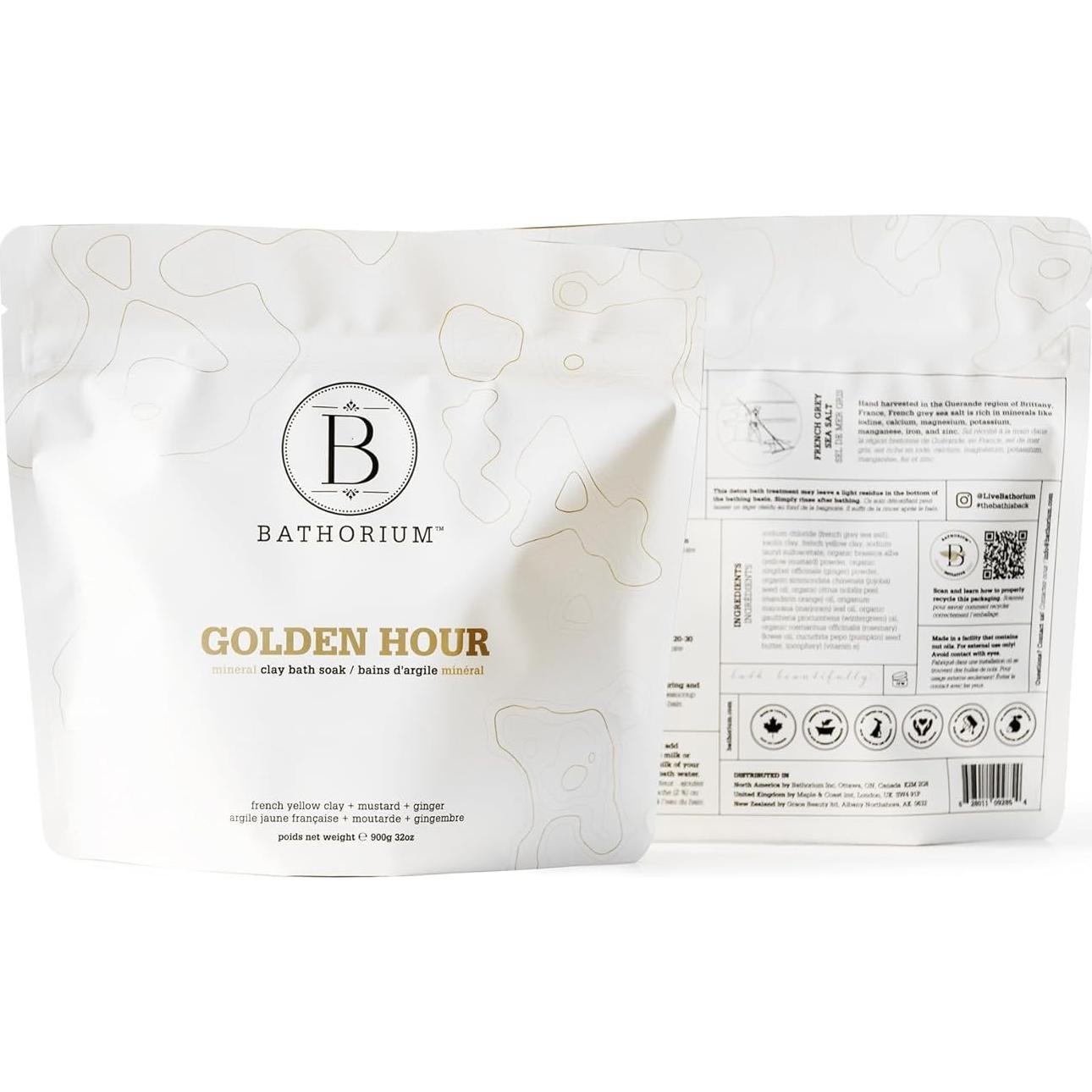 Baño Desintoxicante Bathorium 907g con Sal Marina y Jengibre