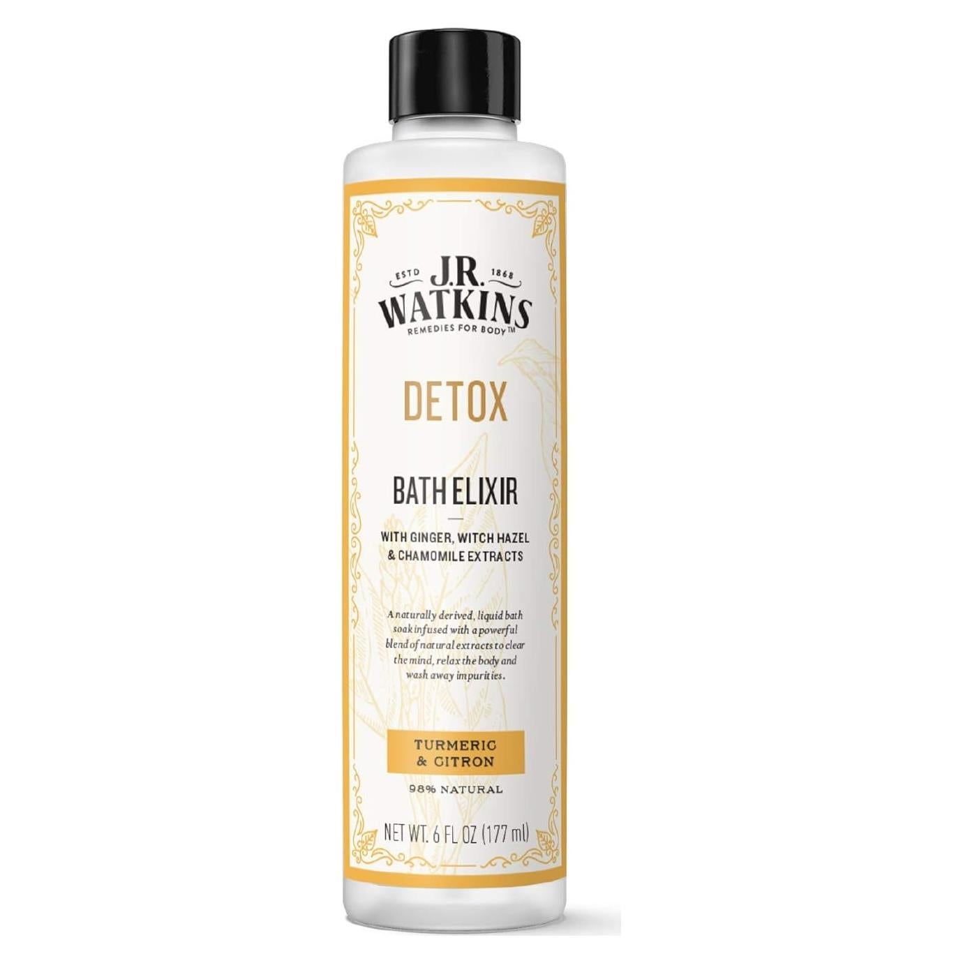 Elixir de Baño Detox J.R. Watkins 170 g - Cúrcuma y Limón
