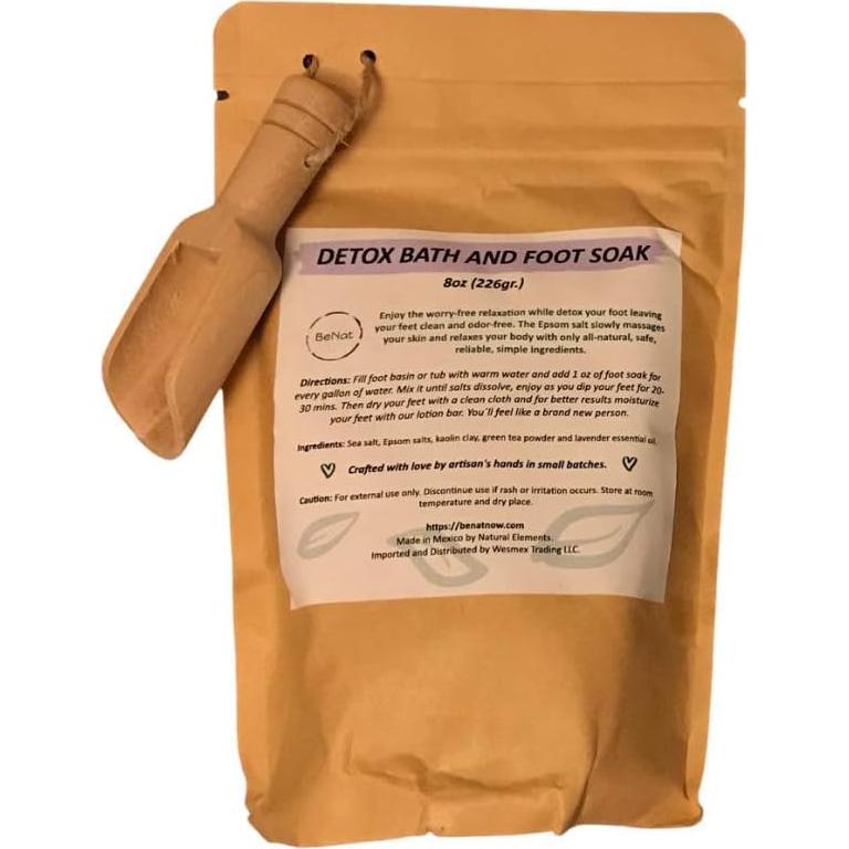 BeNat Baño Detox para Pies con Sales de Epsom 113 g