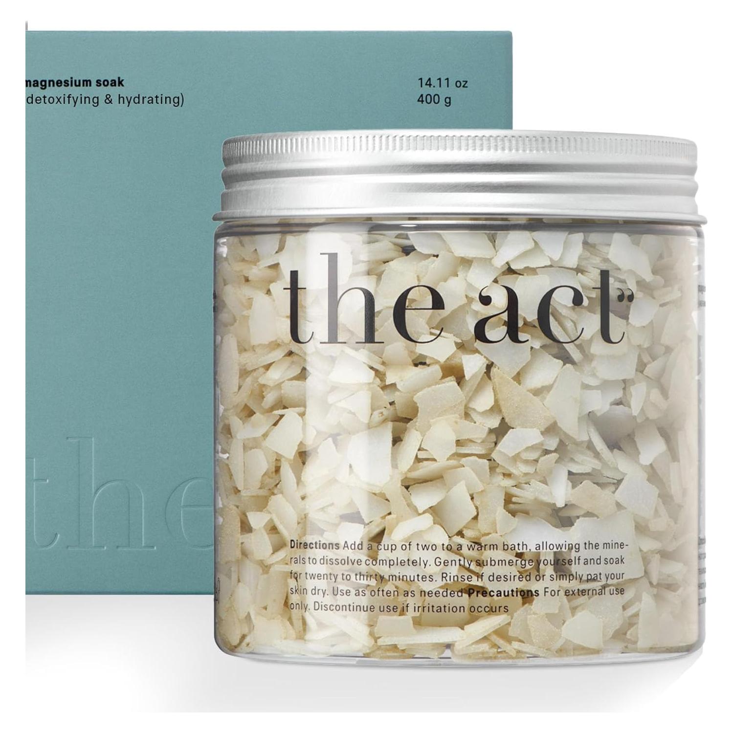 Copos de Magnesio The Act 400g - Sales de Baño Aromaterapia