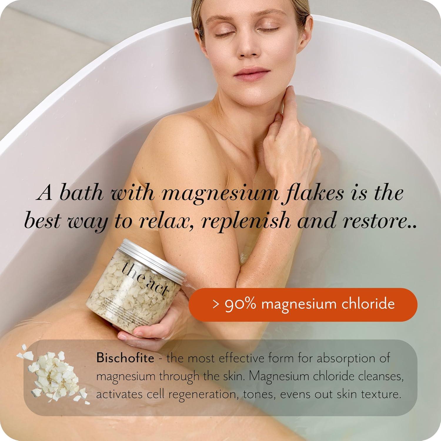 Copos de Magnesio The Act 400g - Sales de Baño Aromaterapia