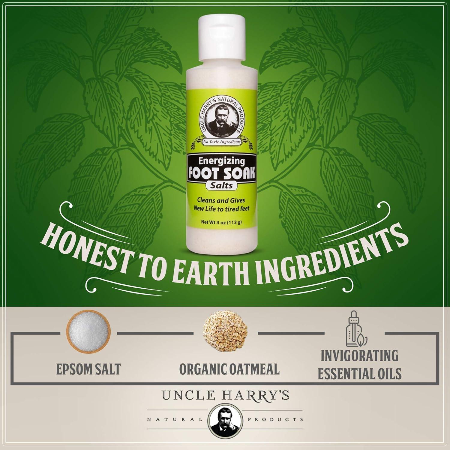 Sales de Baño para Pies Uncle Harry 113 g - Eucalipto y Menta