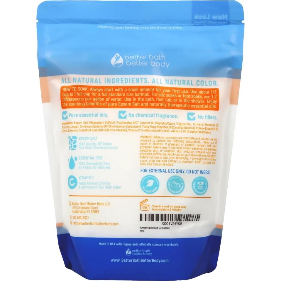 Sal de Baño de Cúrcuma 907 g Better Bath Better Body