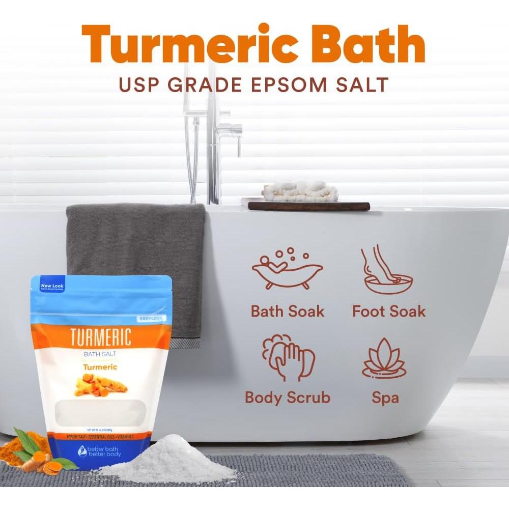 Sal de Baño de Cúrcuma 907 g Better Bath Better Body