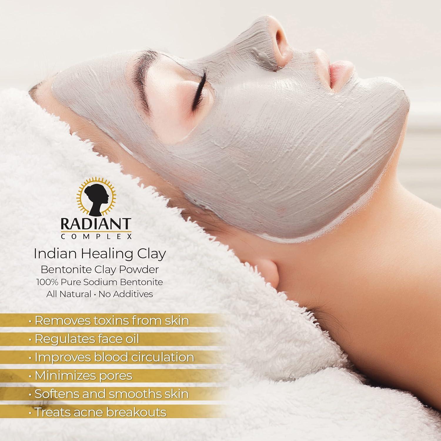 Arcilla de Bentonita Sódica 100% Pura Radiant Complex 2.27 kg