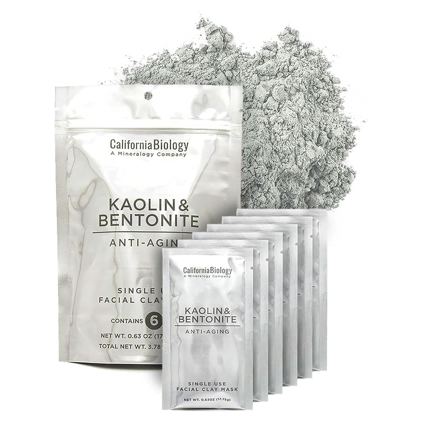 Máscara Facial de Arcilla Caolín y Bentonita 100g - California Biology