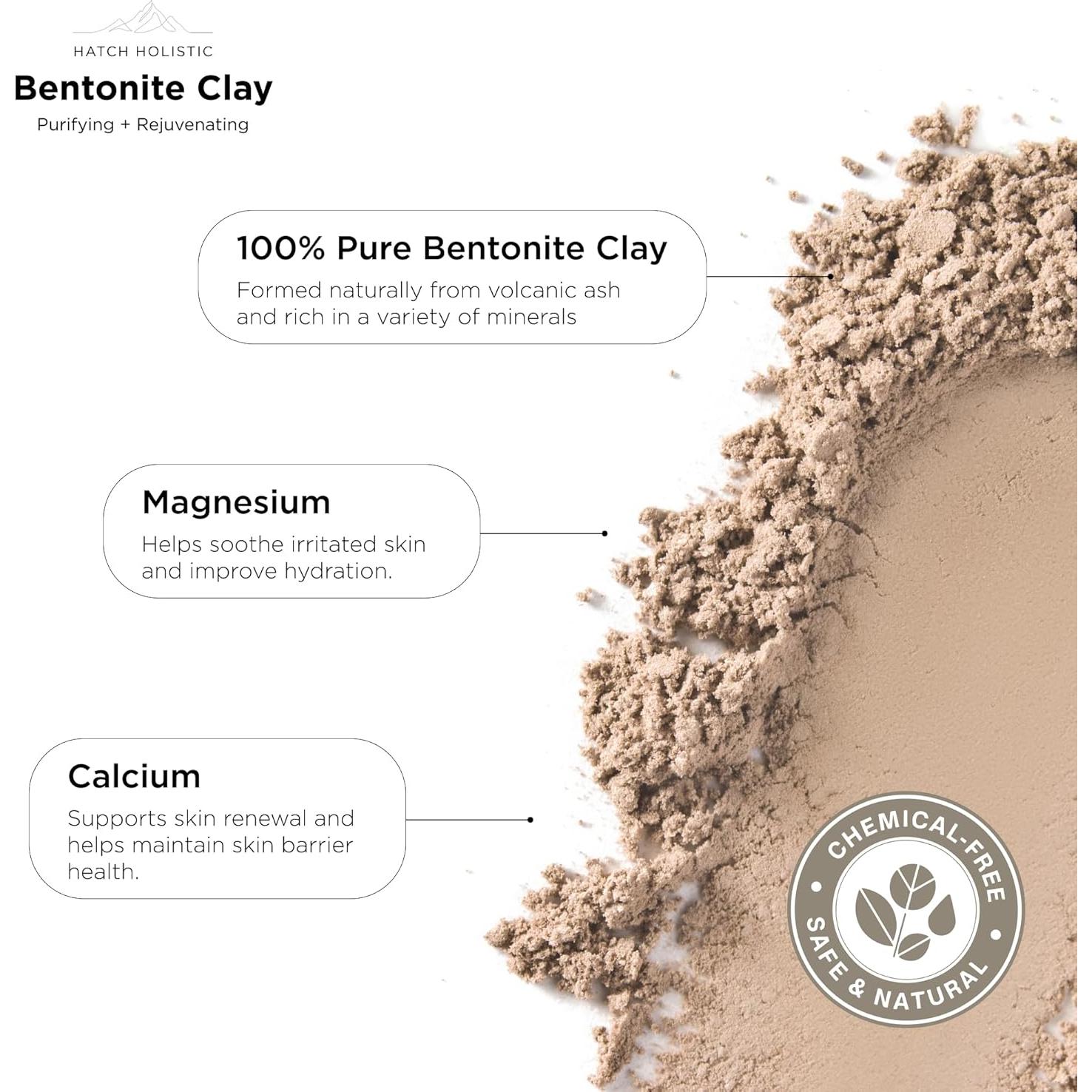 Arcilla Bentonita Orgánica 454 g - Máscara Desintoxicante Rica en Minerales
